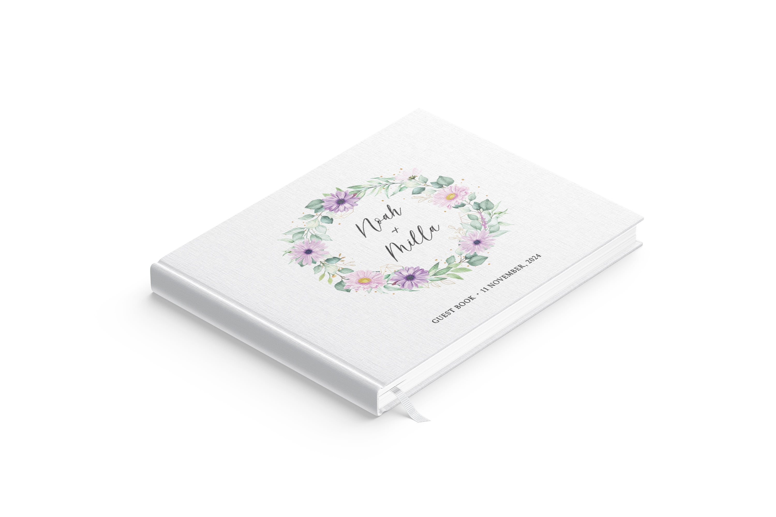 Lilac Florals | Wedding Guest Book