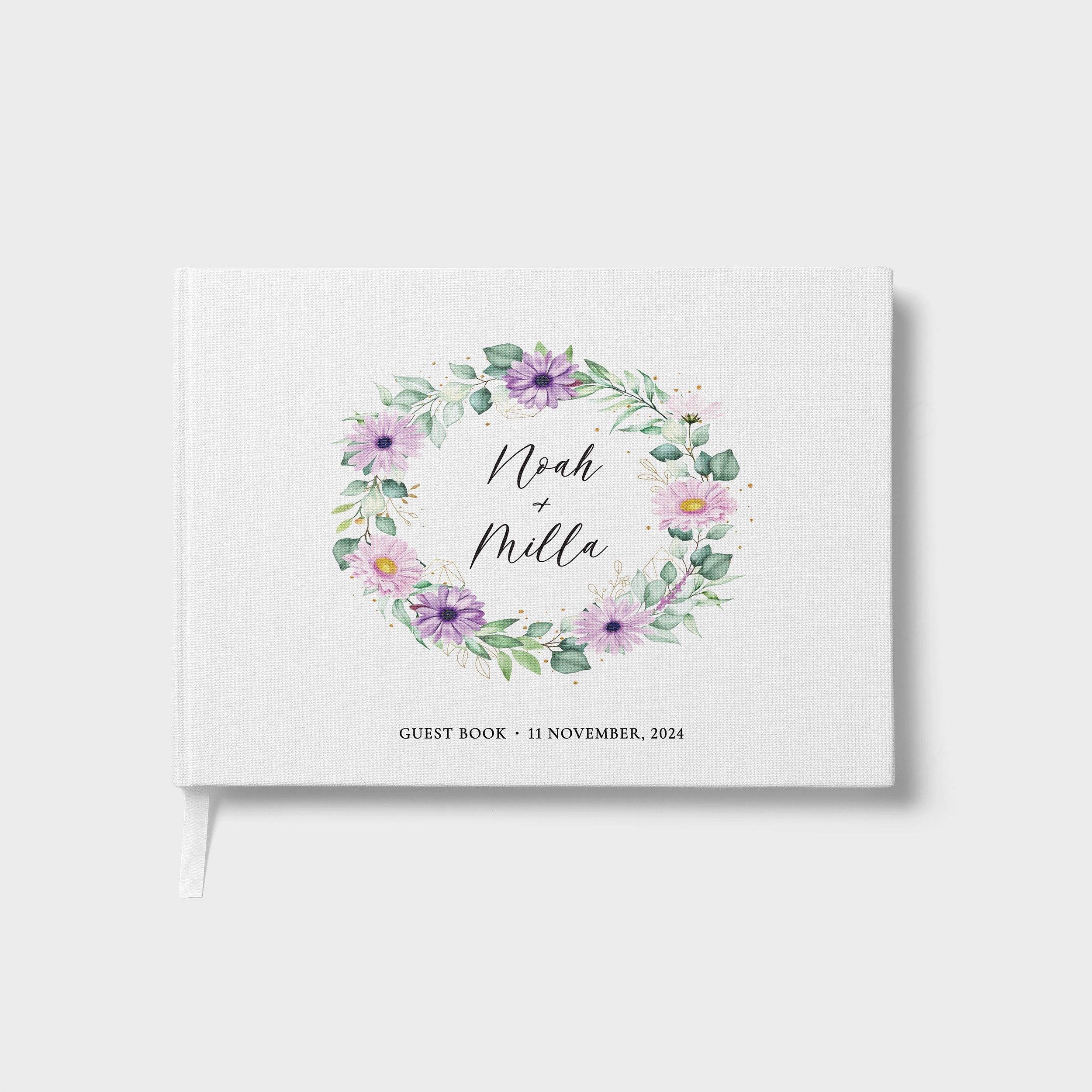 Lilac Florals | Wedding Guest Book