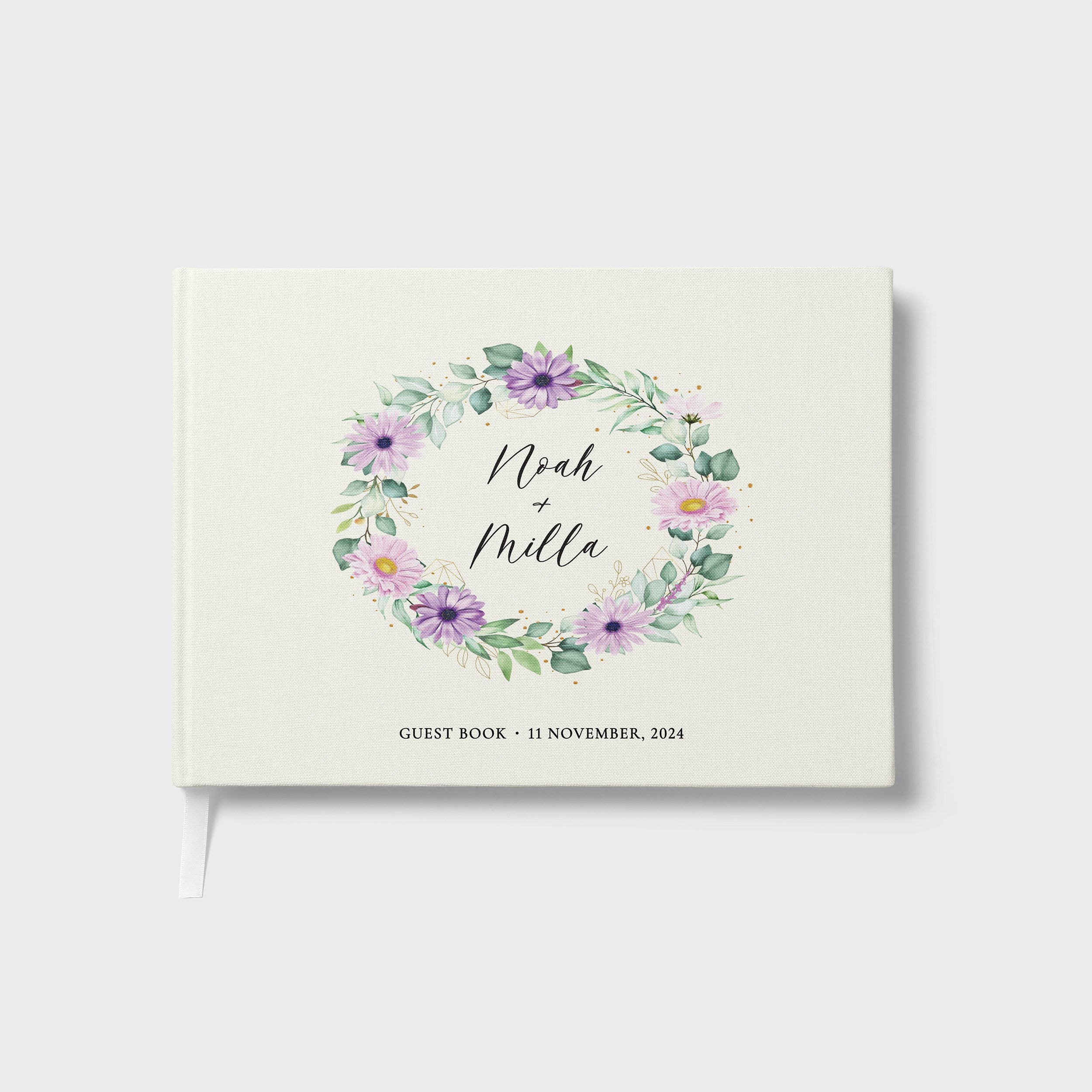 Lilac Florals | Wedding Guest Book