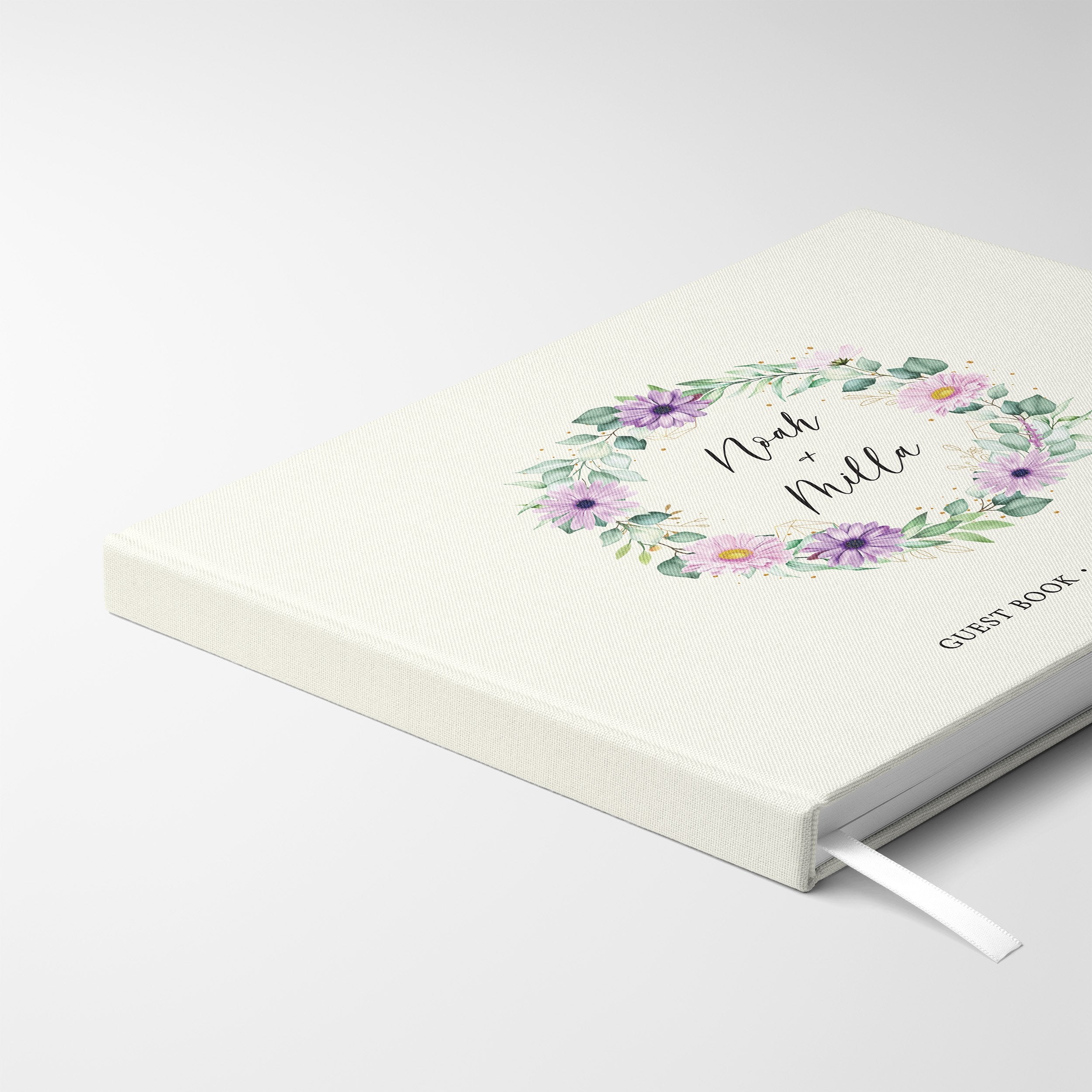 Lilac Florals | Wedding Guest Book