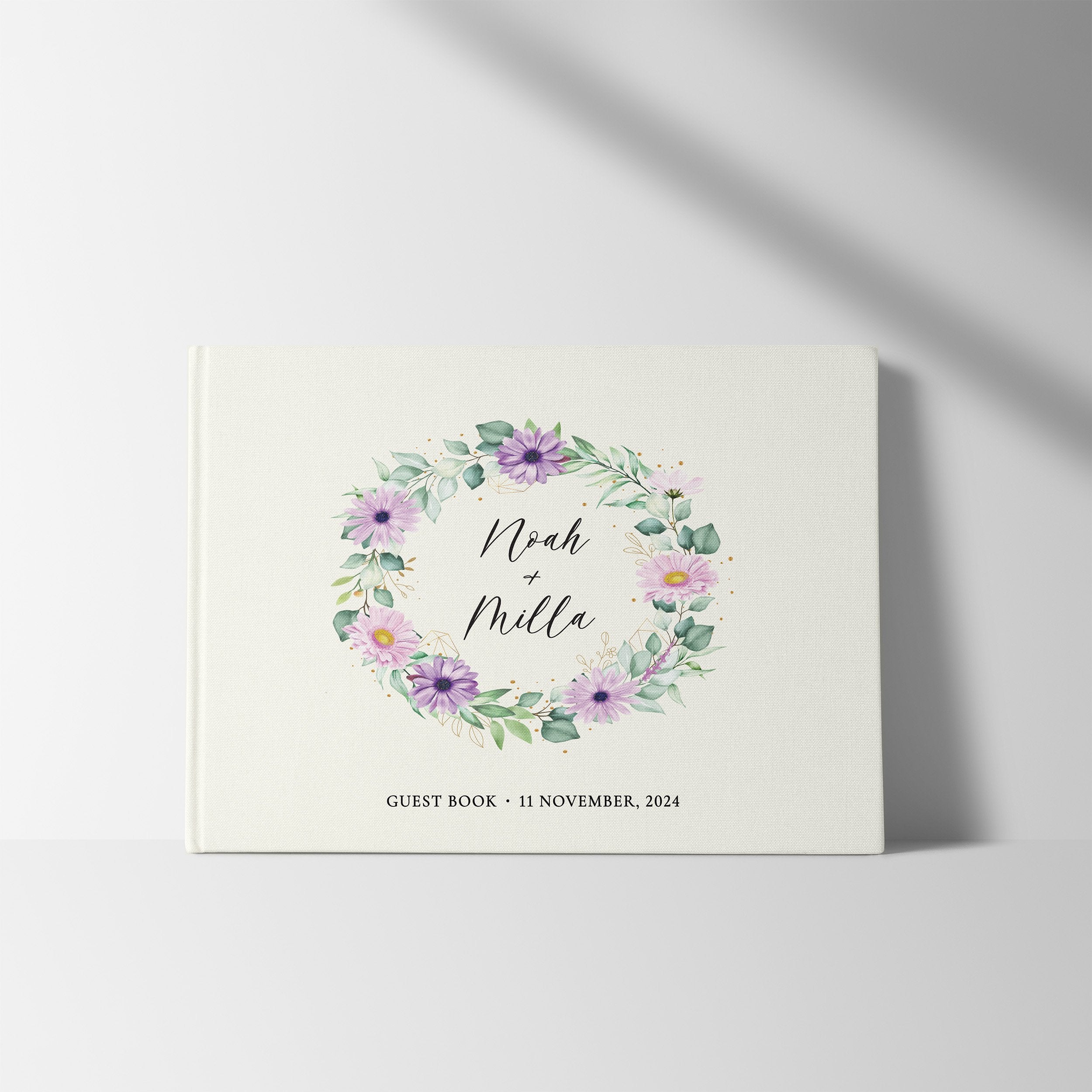 Lilac Florals | Wedding Guest Book