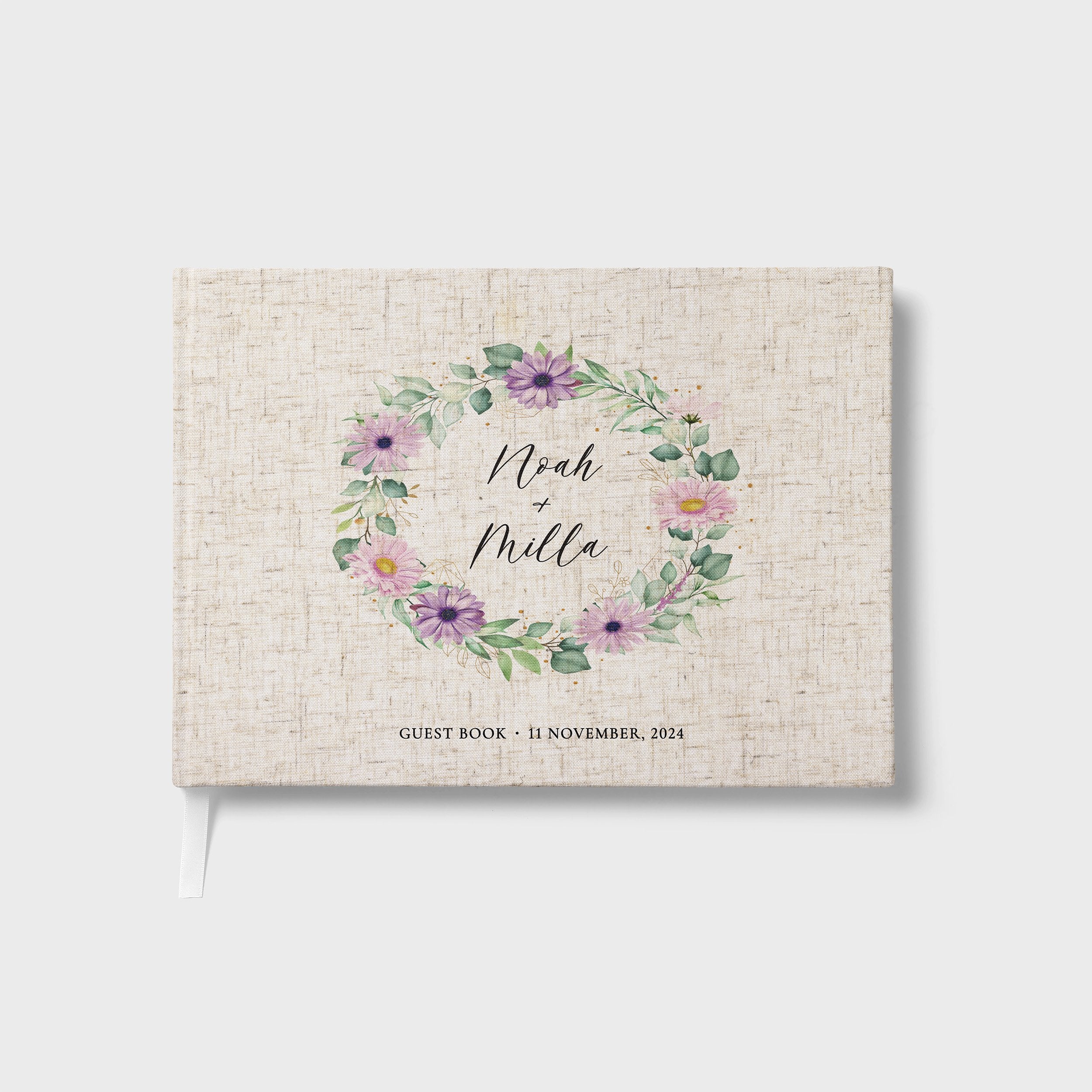 Lilac Florals | Wedding Guest Book