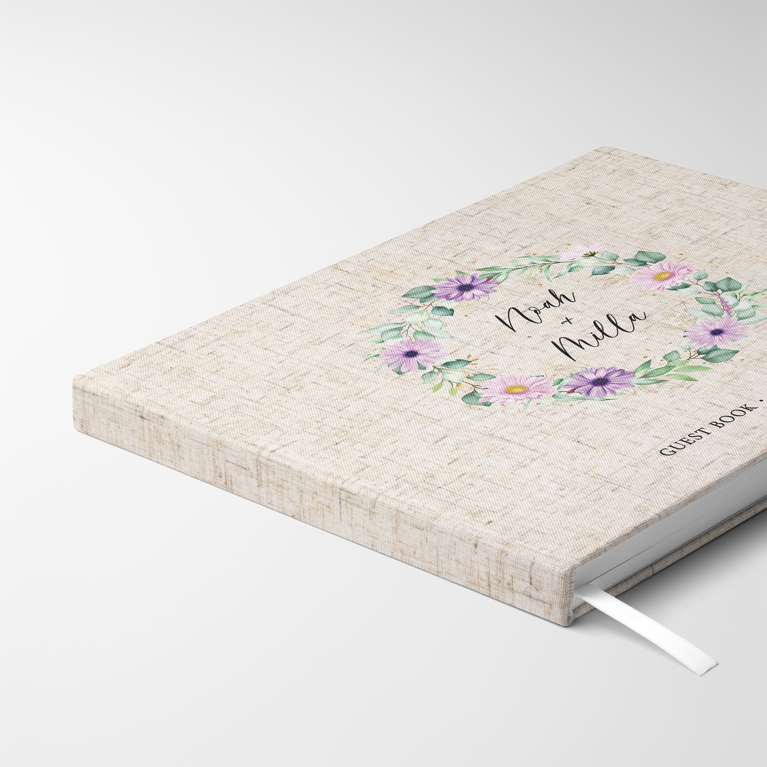 Lilac Florals | Wedding Guest Book