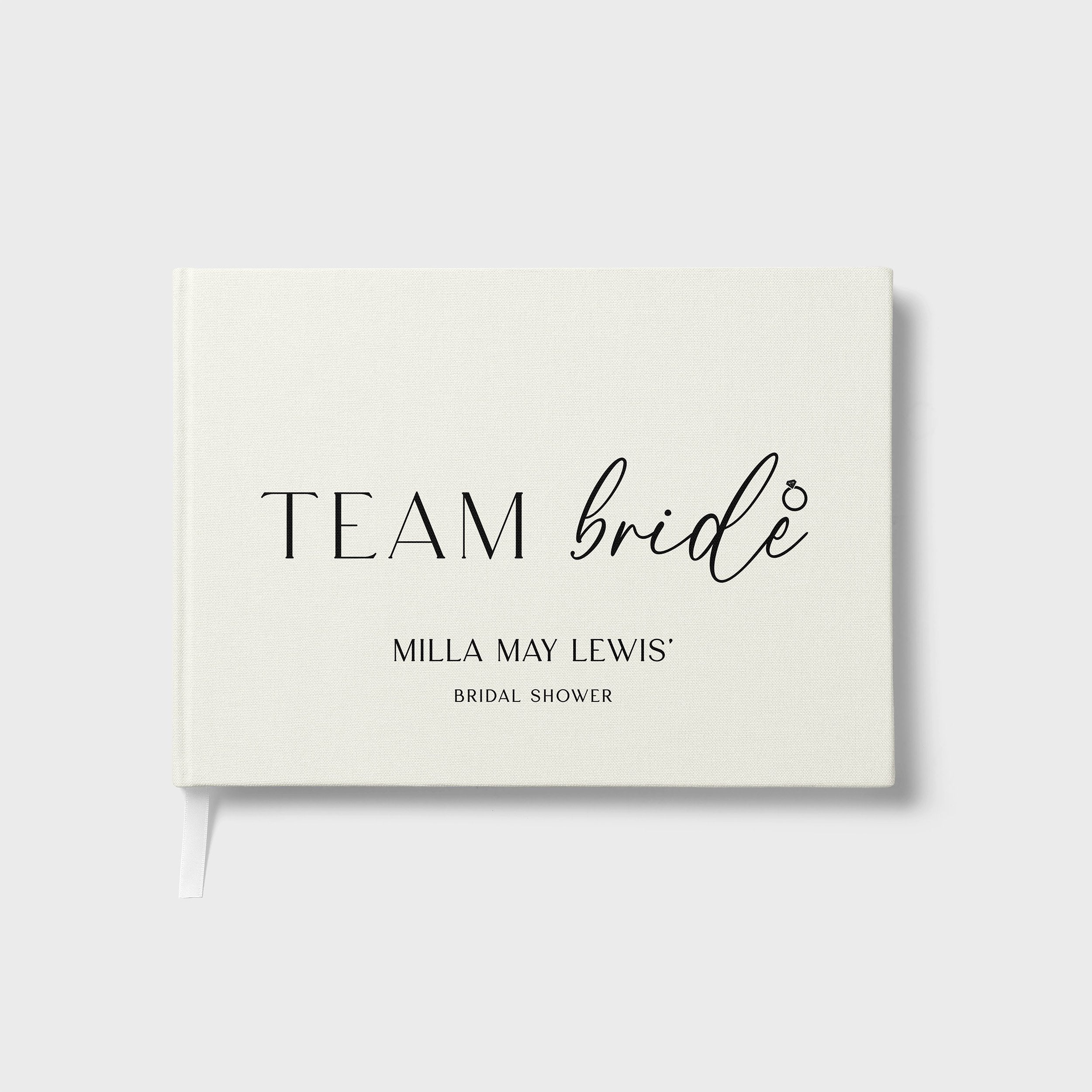 Team Bride | Bridal Shower Guest Book