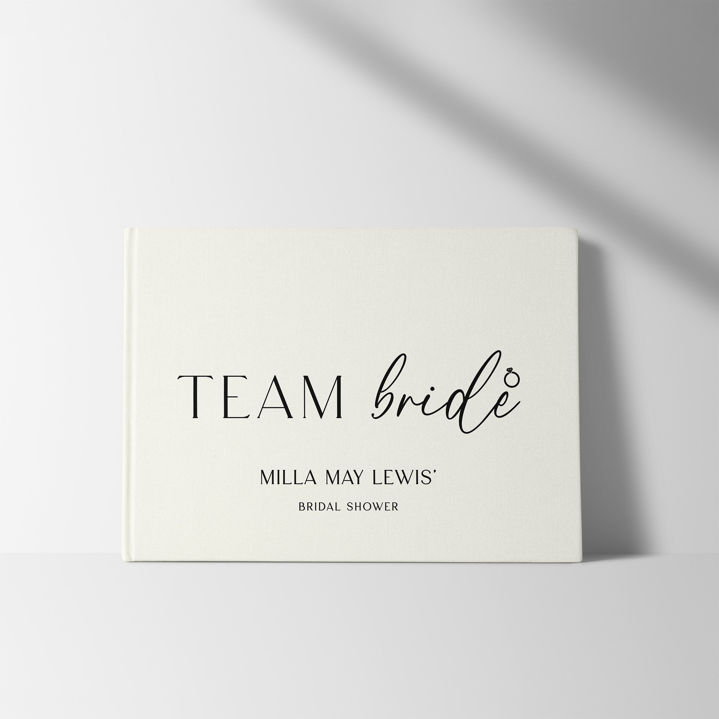 Team Bride | Bridal Shower Guest Book