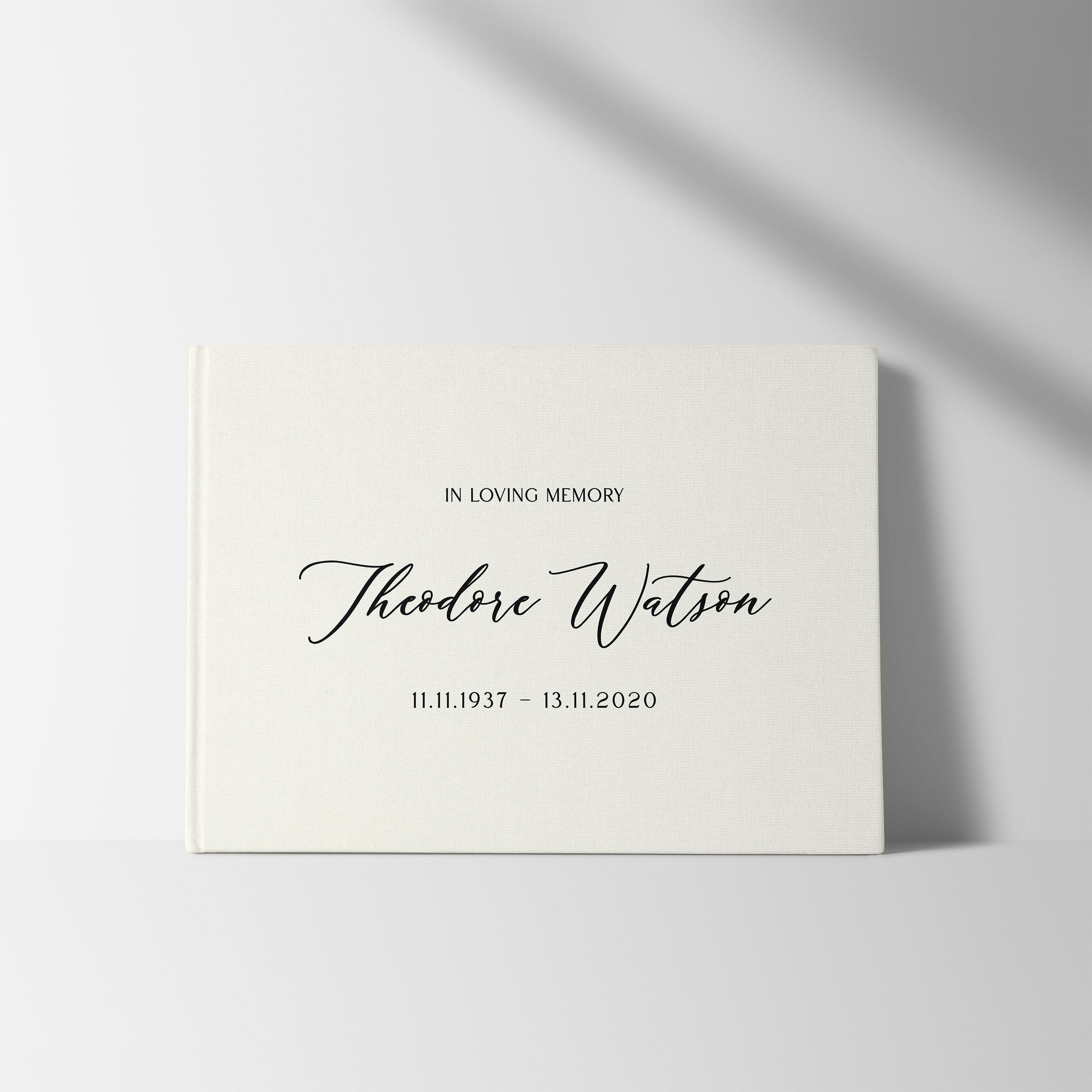 In Loving Memory | Funeral Guest Book