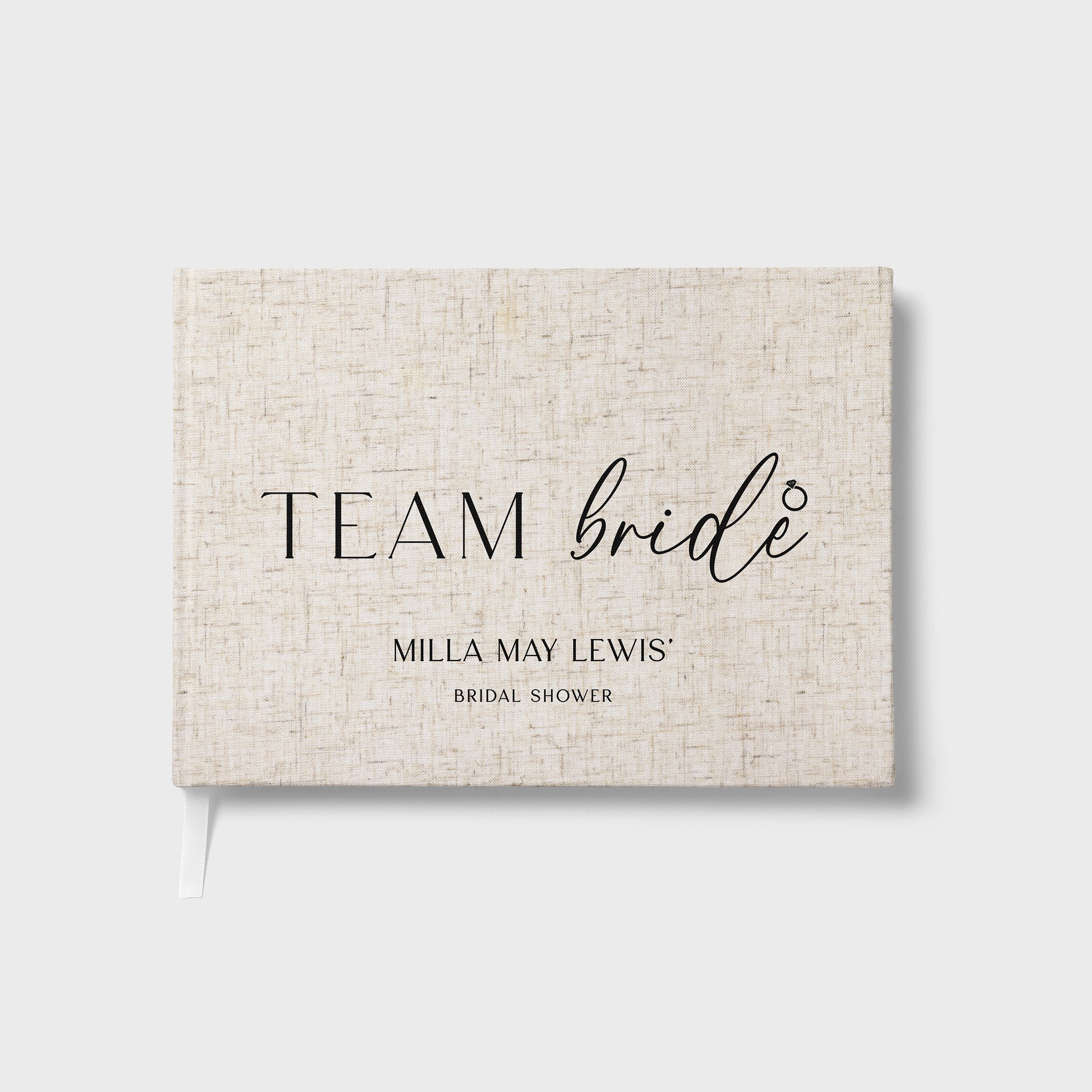 Team Bride | Bridal Shower Guest Book