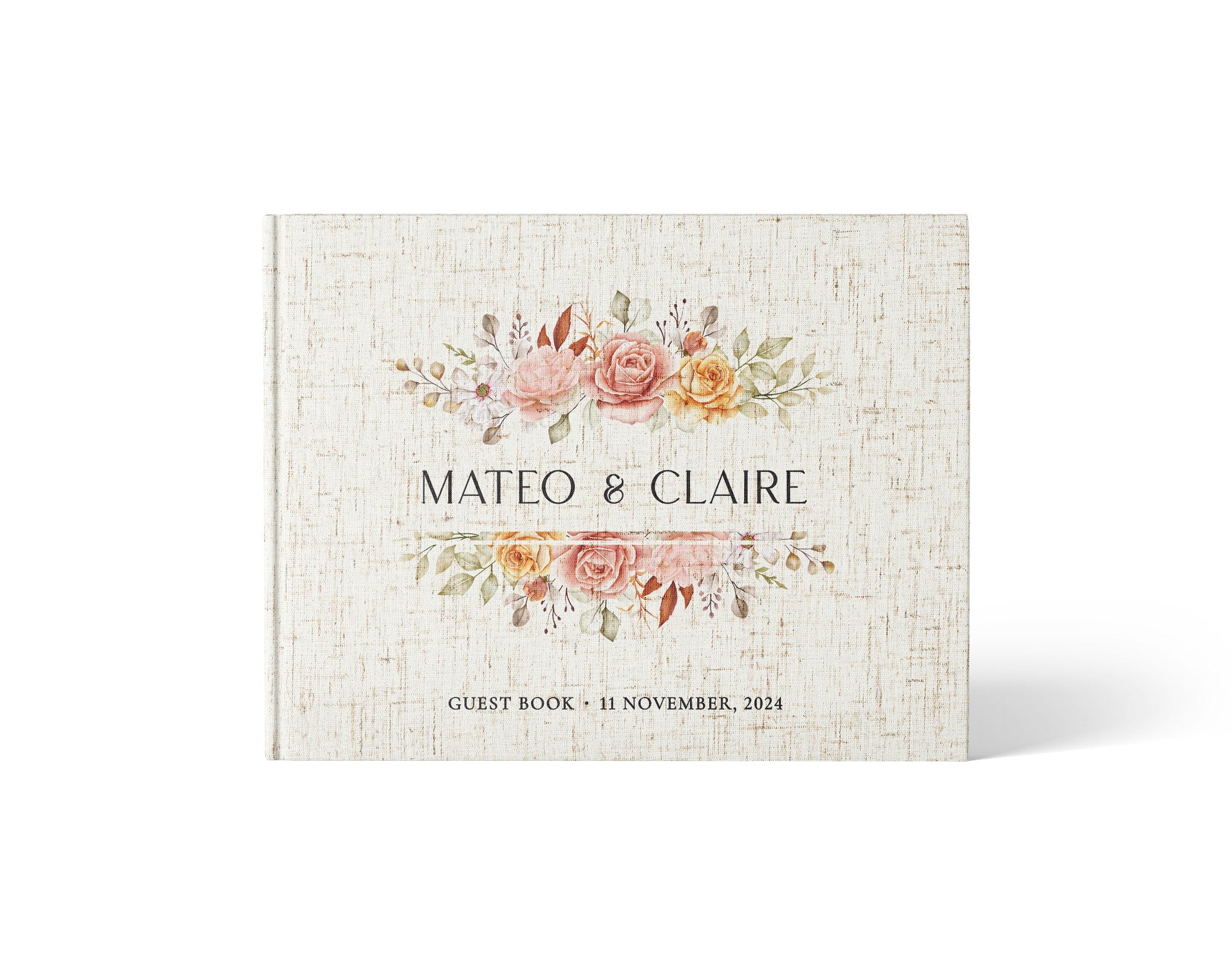 Blush Foral Frame | Wedding Guest Book