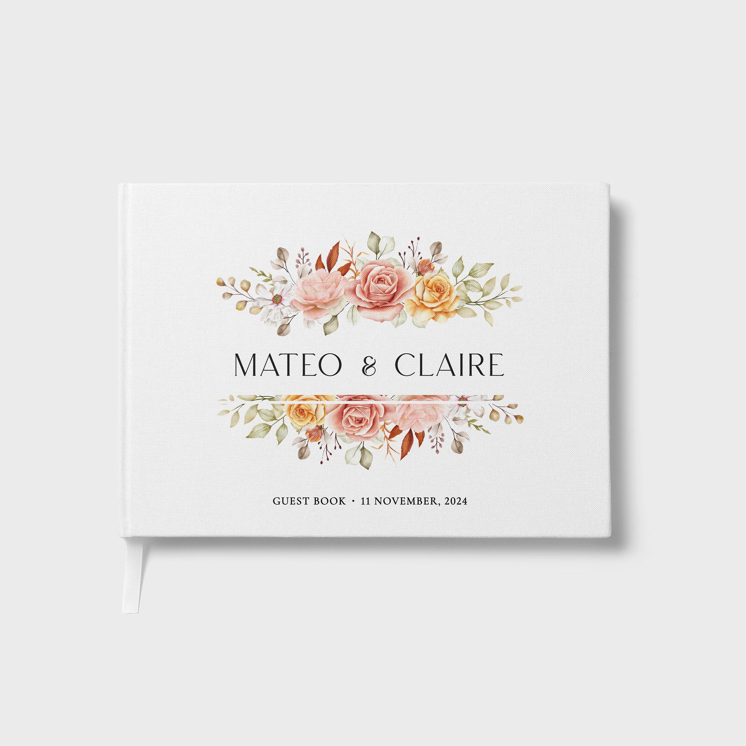 Blush Foral Frame | Wedding Guest Book