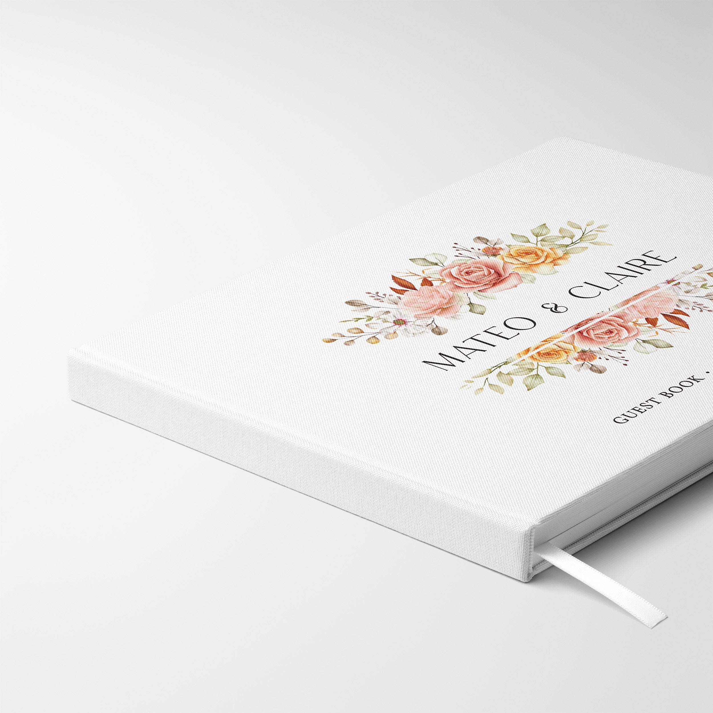 Blush Foral Frame | Wedding Guest Book