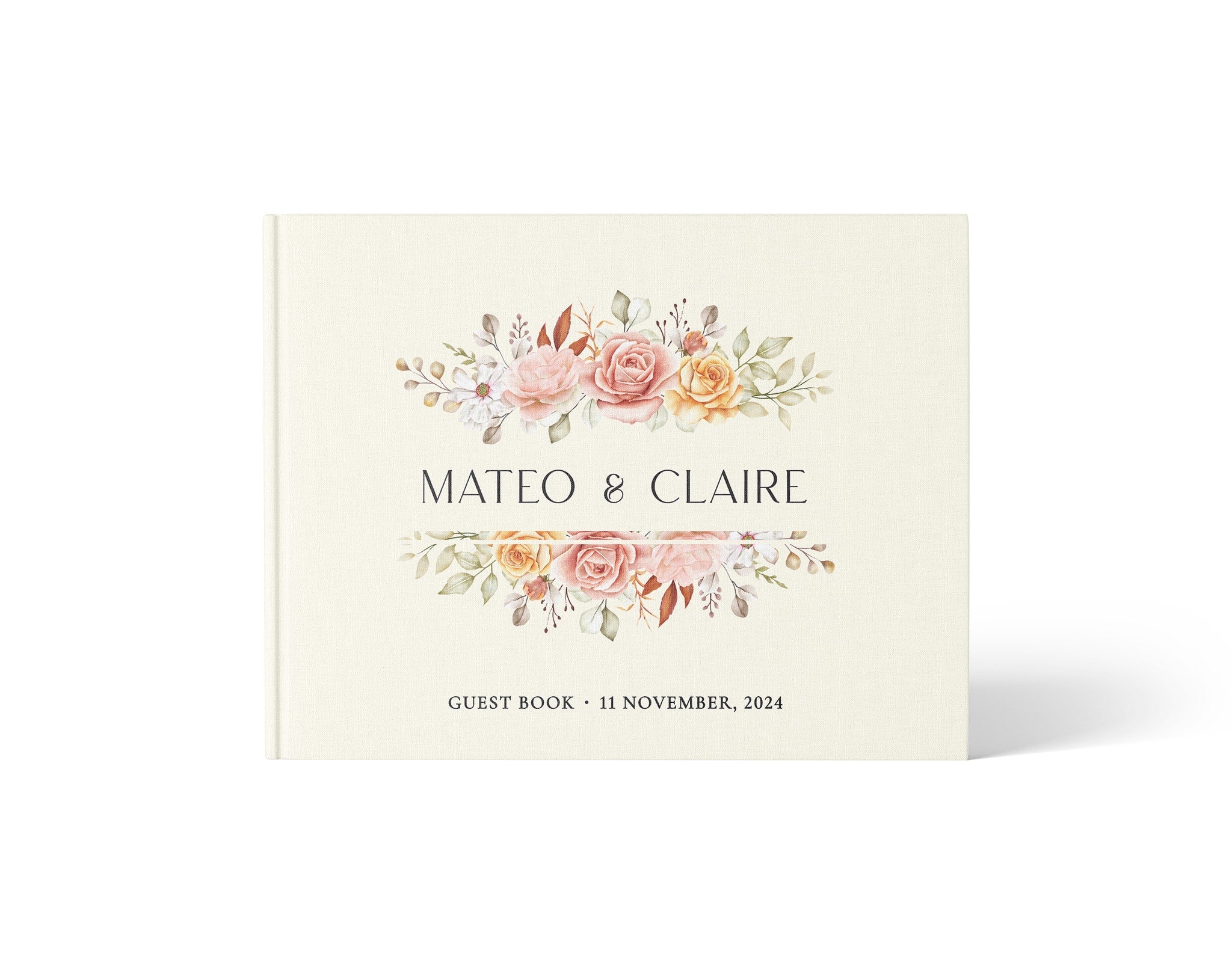 Blush Foral Frame | Wedding Guest Book