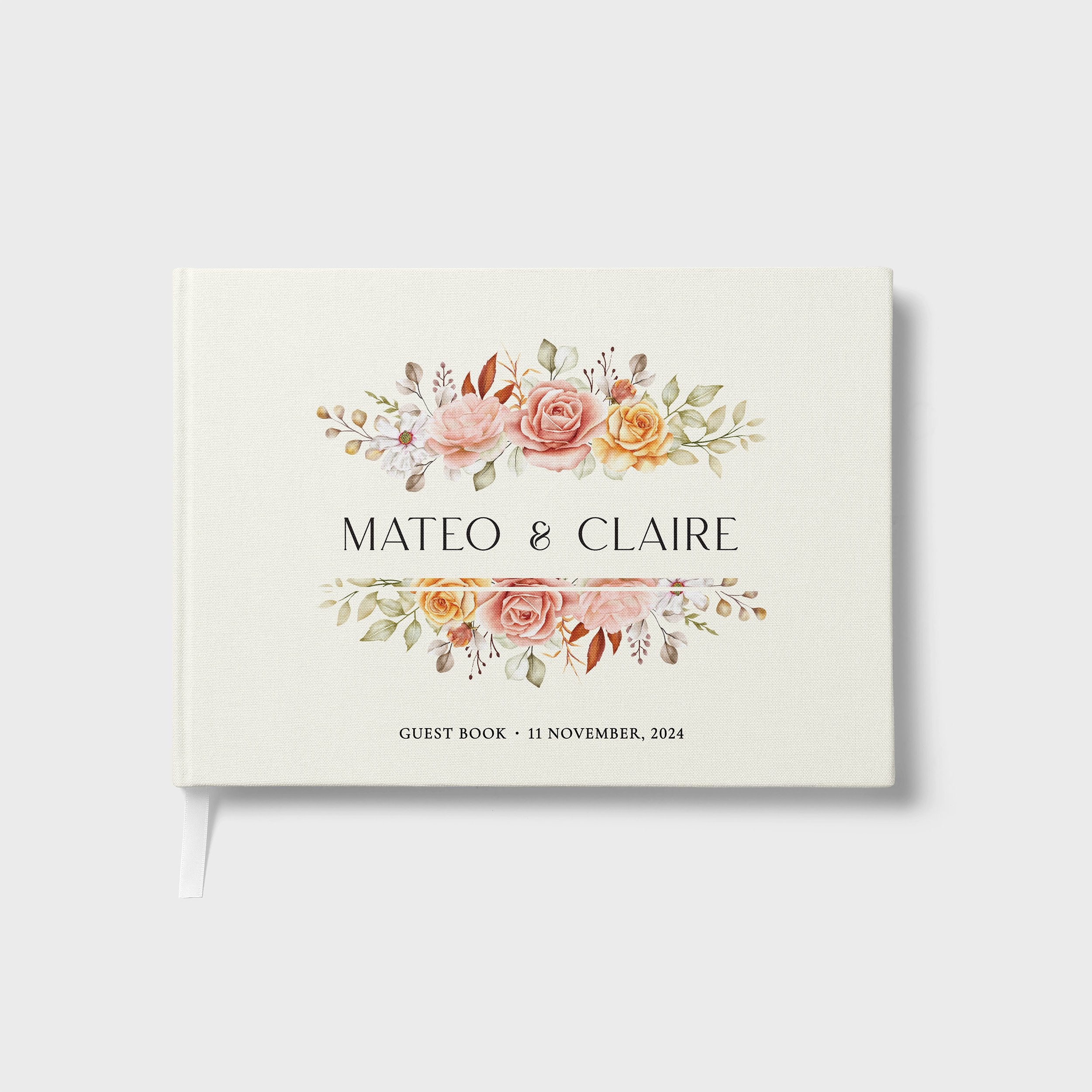 Blush Foral Frame | Wedding Guest Book