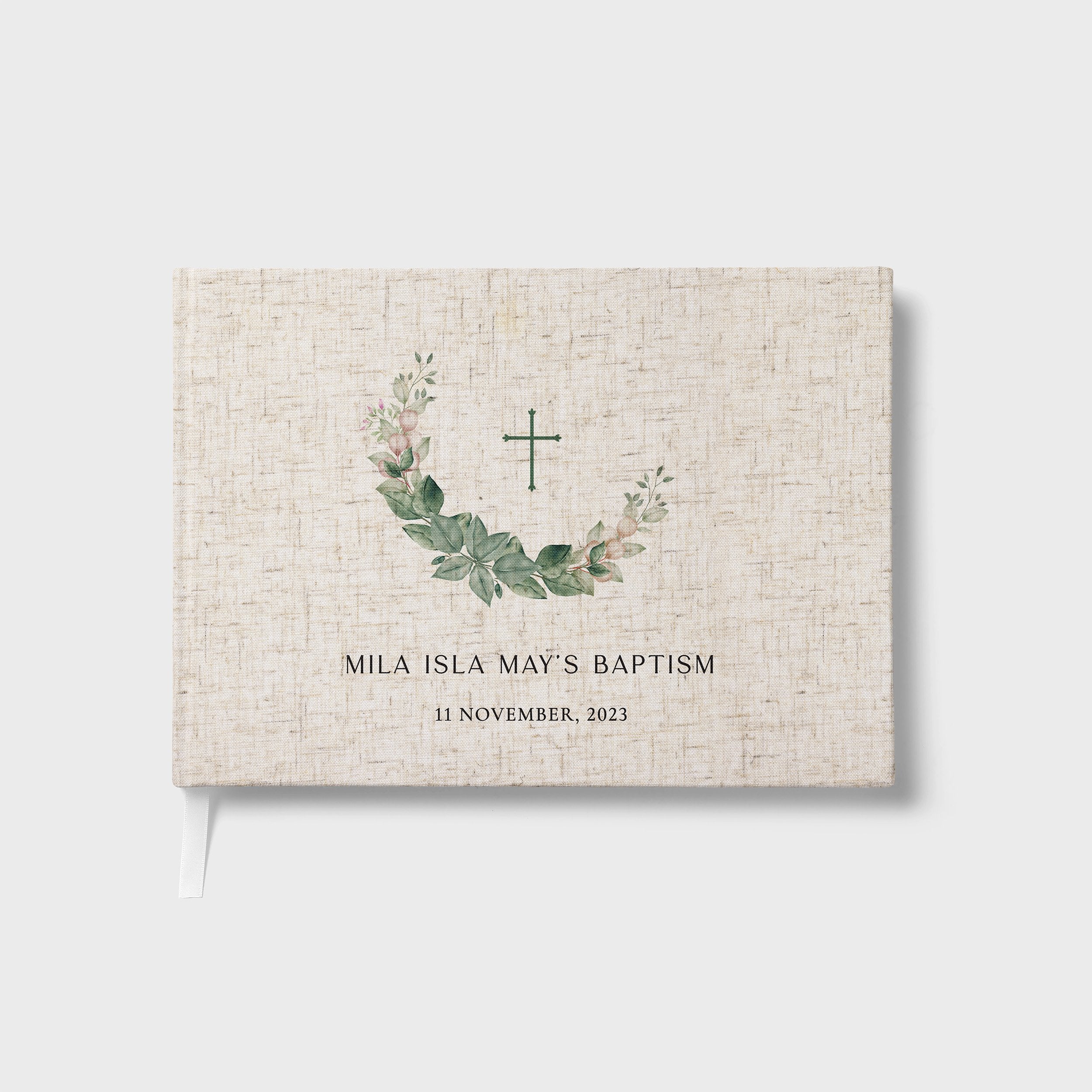 Foliage | Christening Guest Book