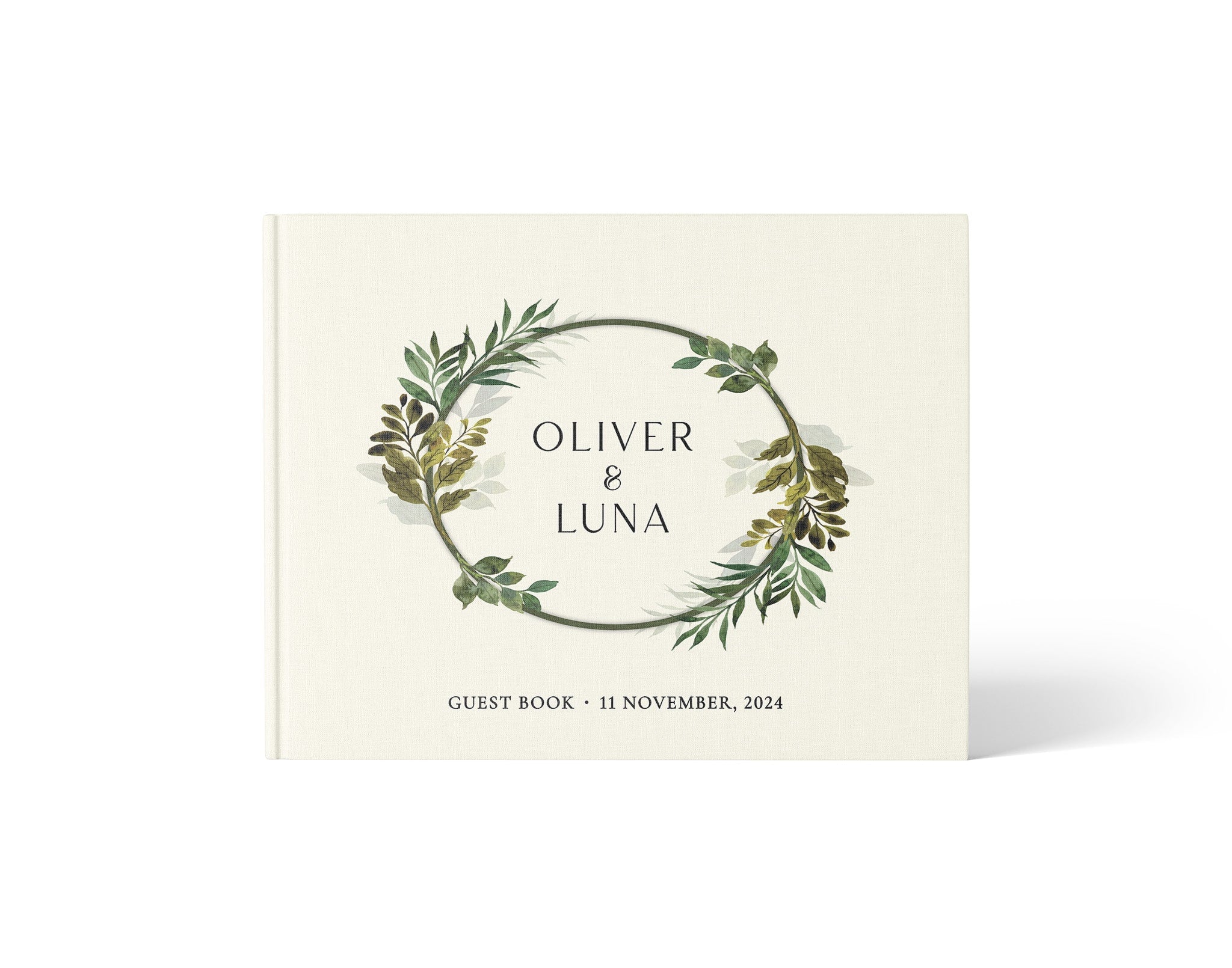 Moss Wreath | Wedding Guest Book