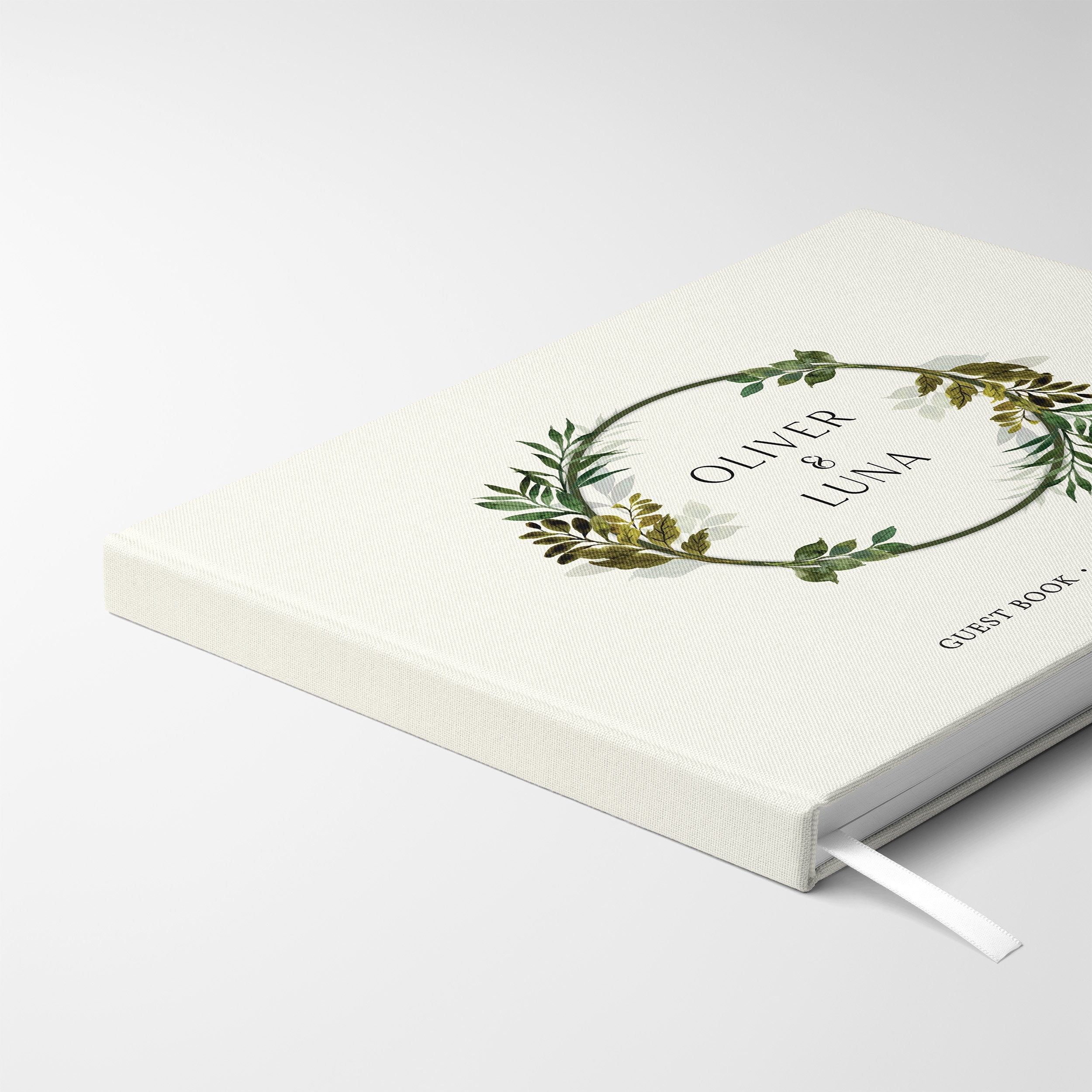 Moss Wreath | Wedding Guest Book