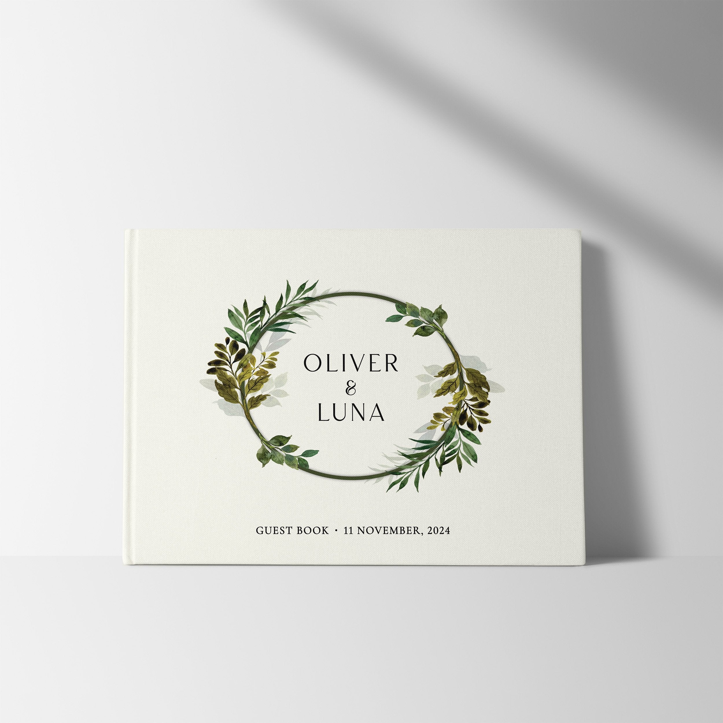 Moss Wreath | Wedding Guest Book