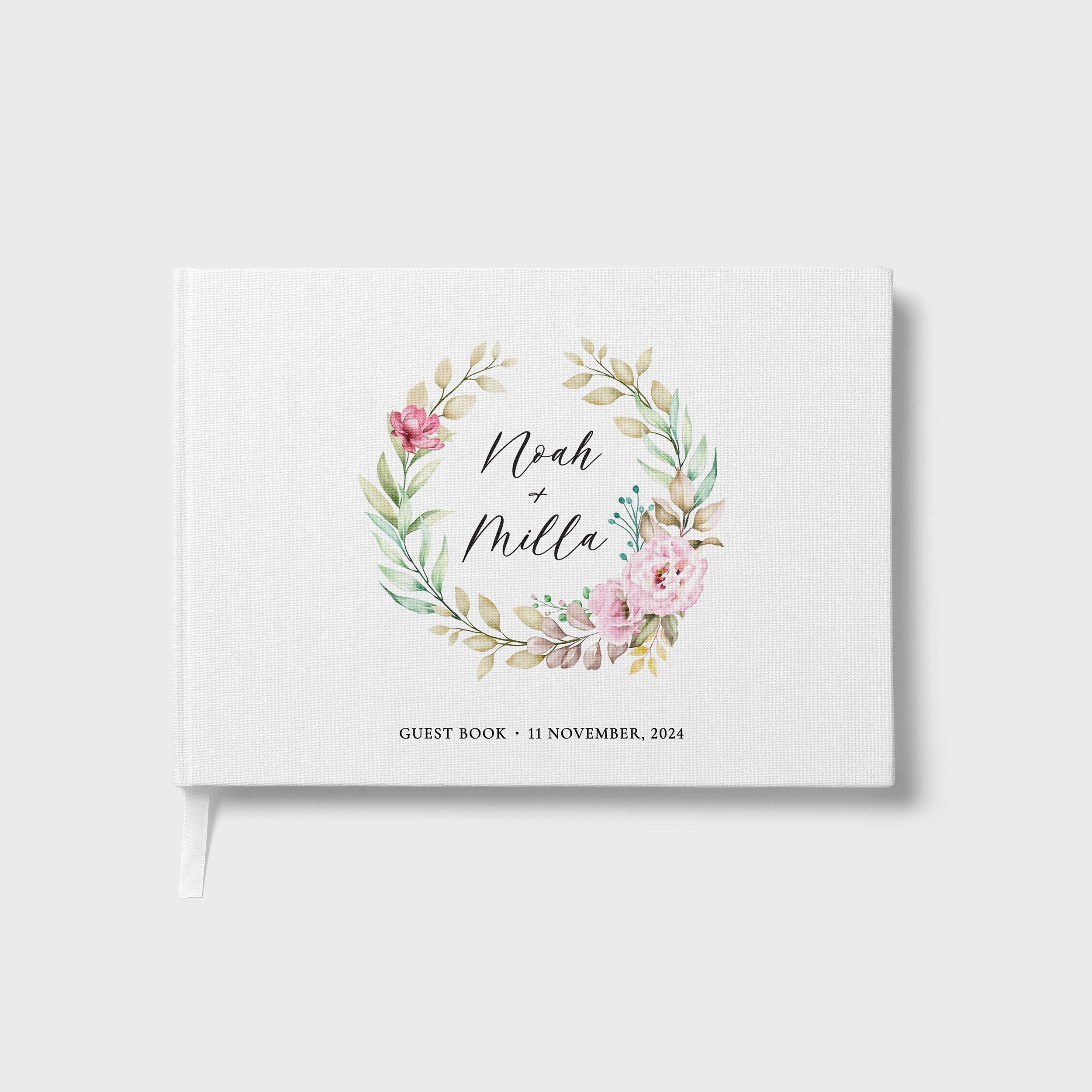 Blush Half Wreath | Wedding Guest Book