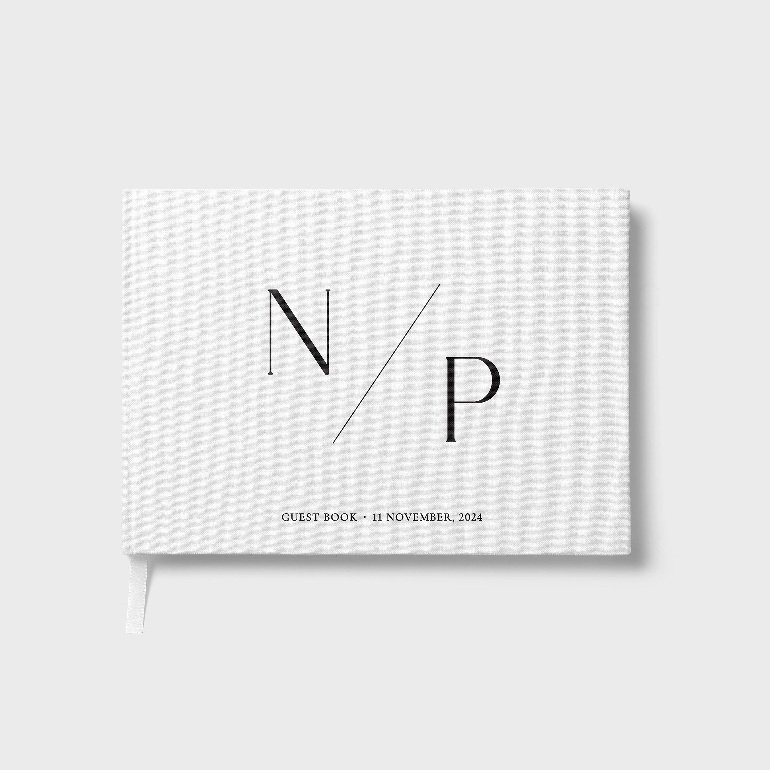 Minimalist Initials | Wedding Guest Book