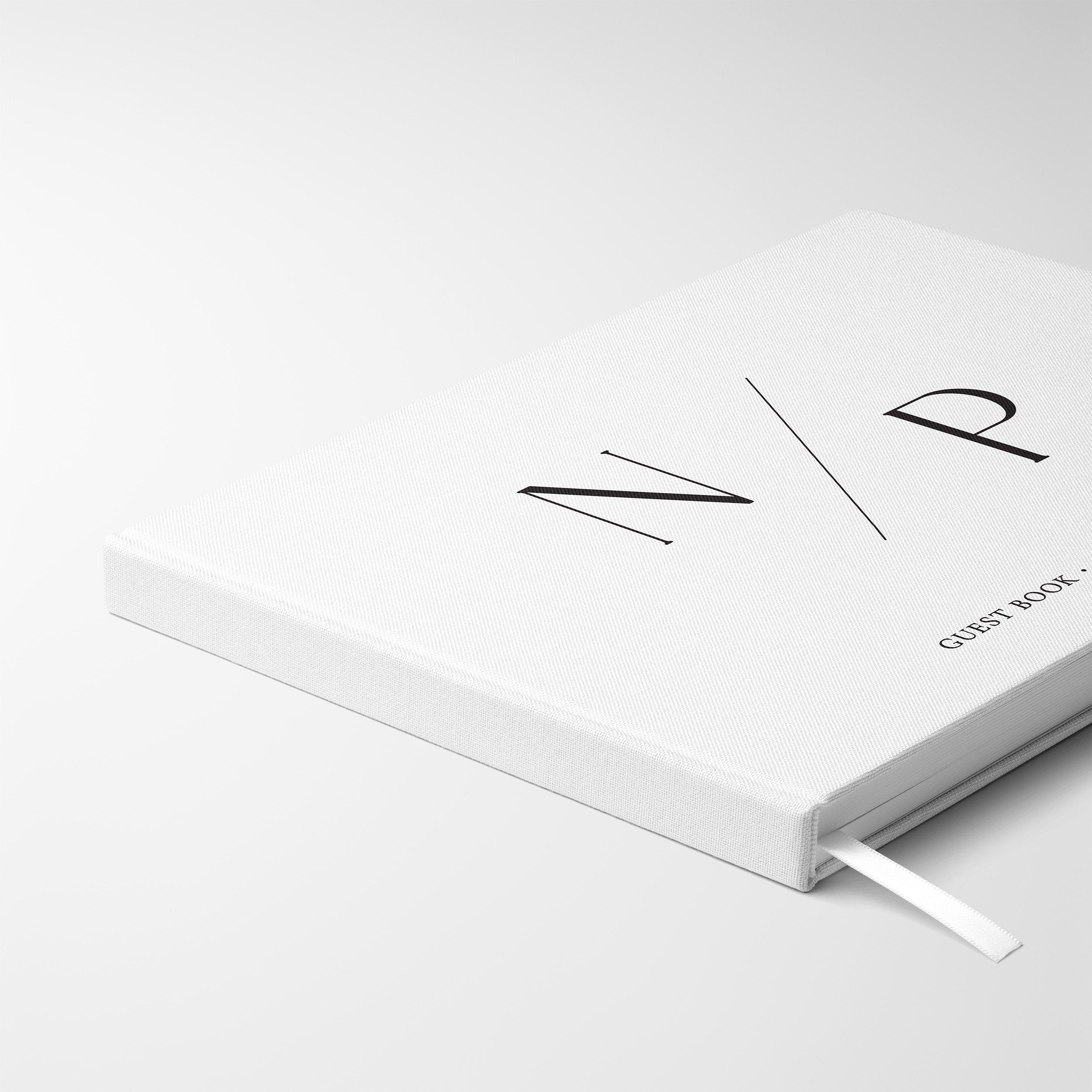 Minimalist Initials | Wedding Guest Book