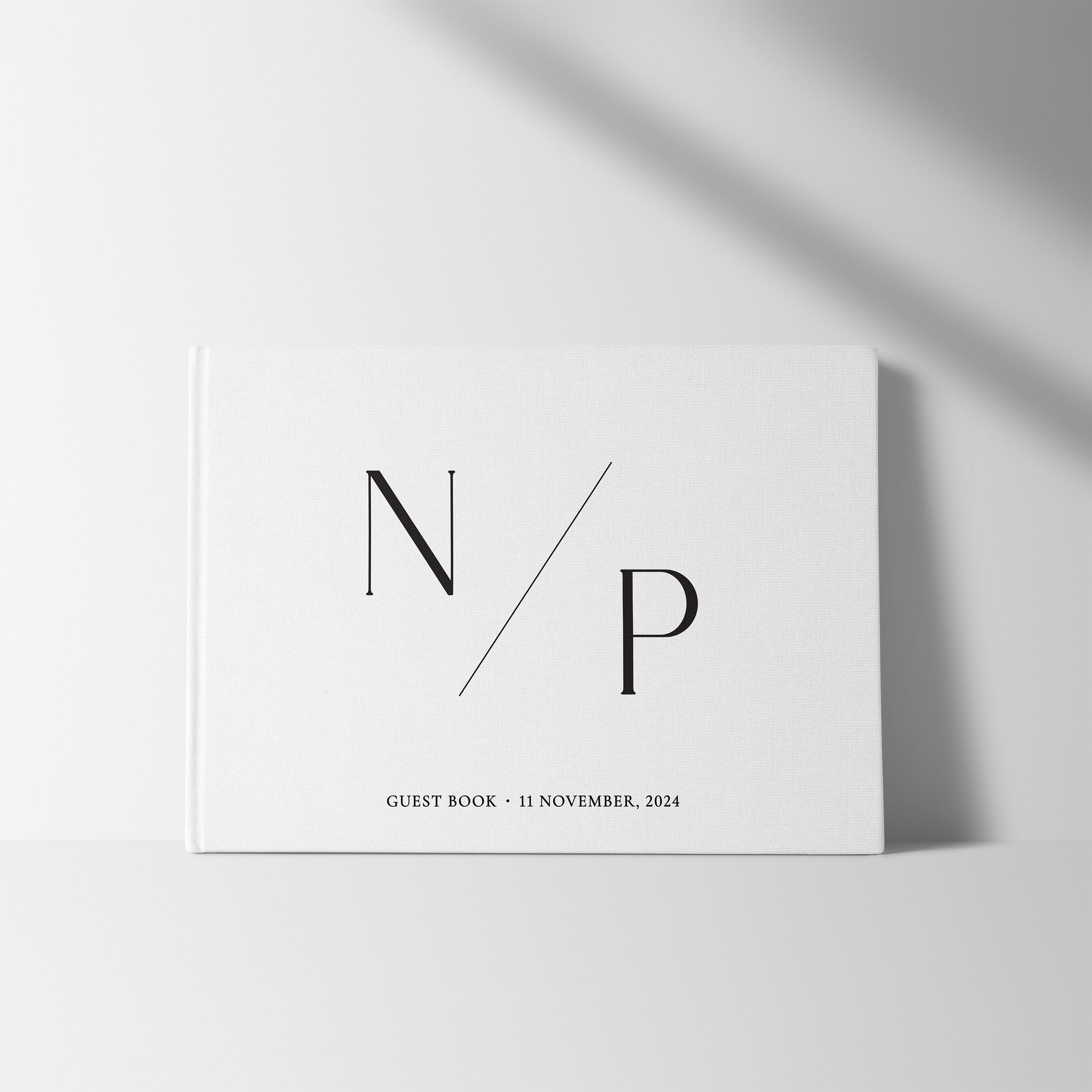 Minimalist Initials | Wedding Guest Book