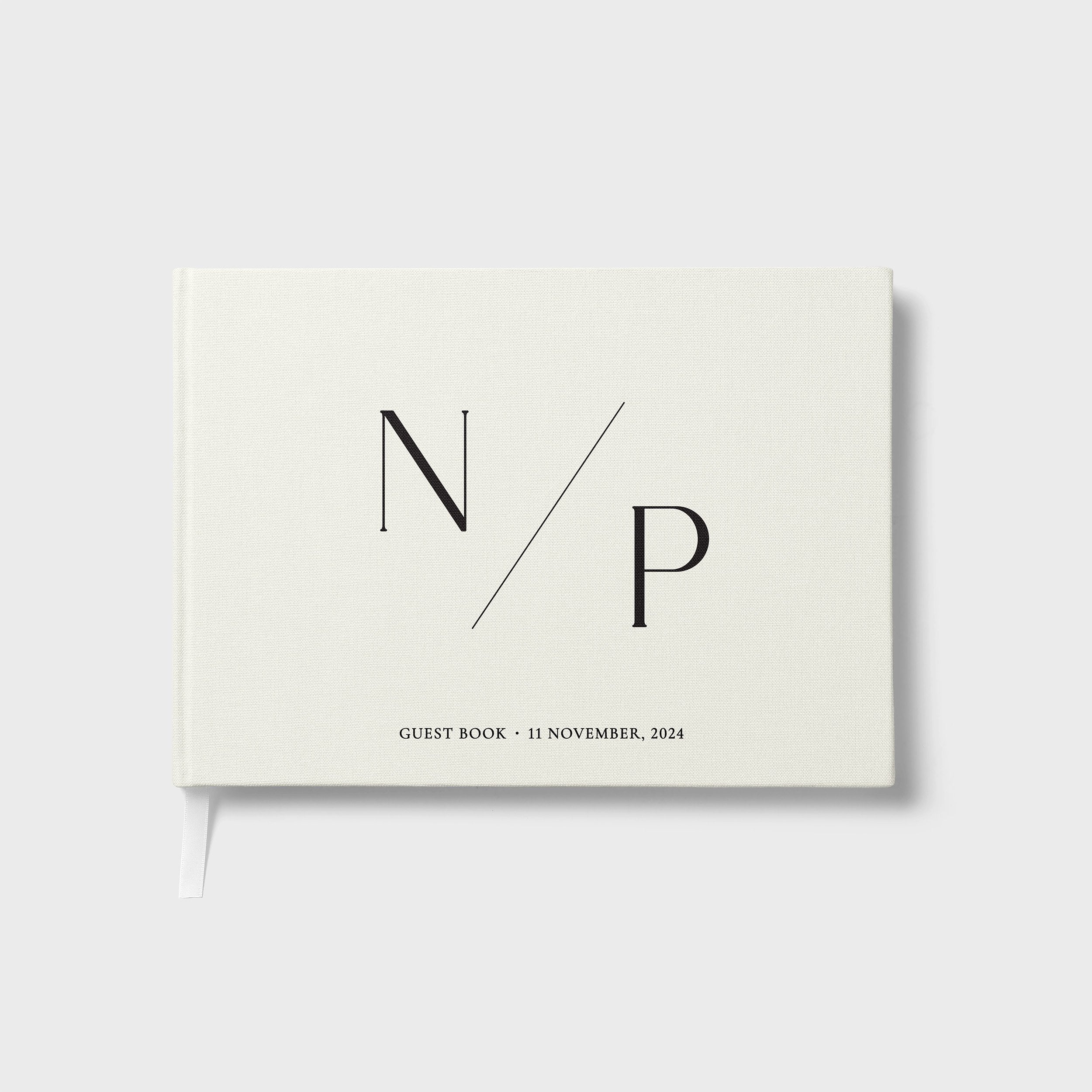 Minimalist Initials | Wedding Guest Book