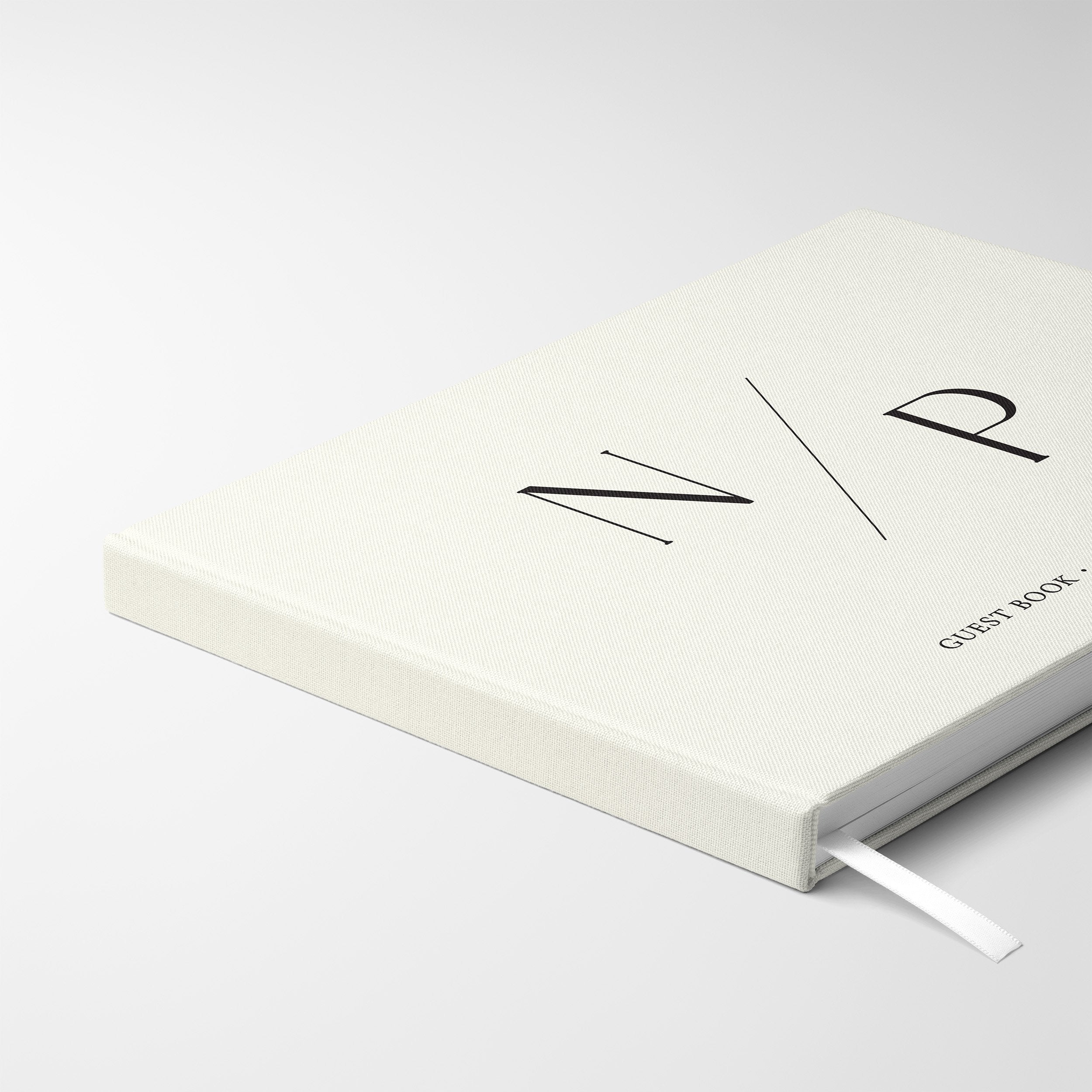 Minimalist Initials | Wedding Guest Book