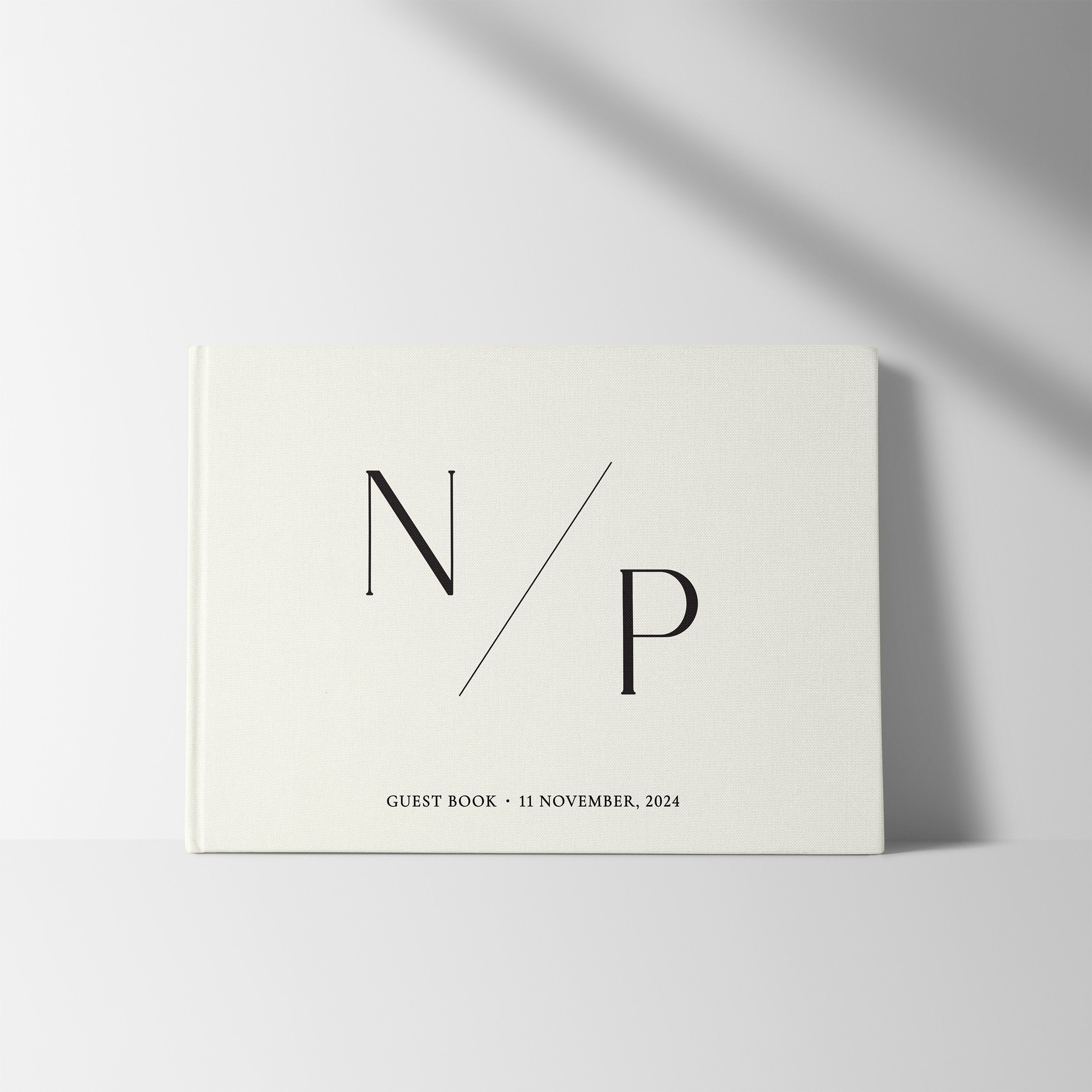 Minimalist Initials | Wedding Guest Book