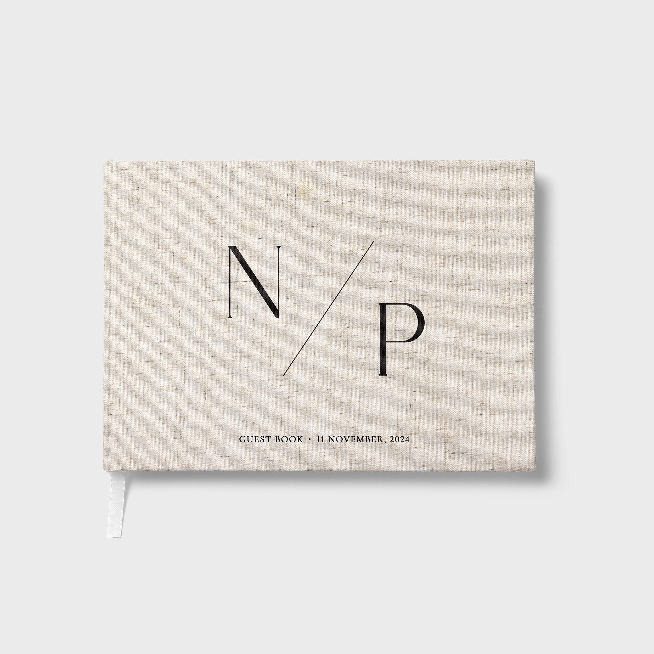 Minimalist Initials | Wedding Guest Book