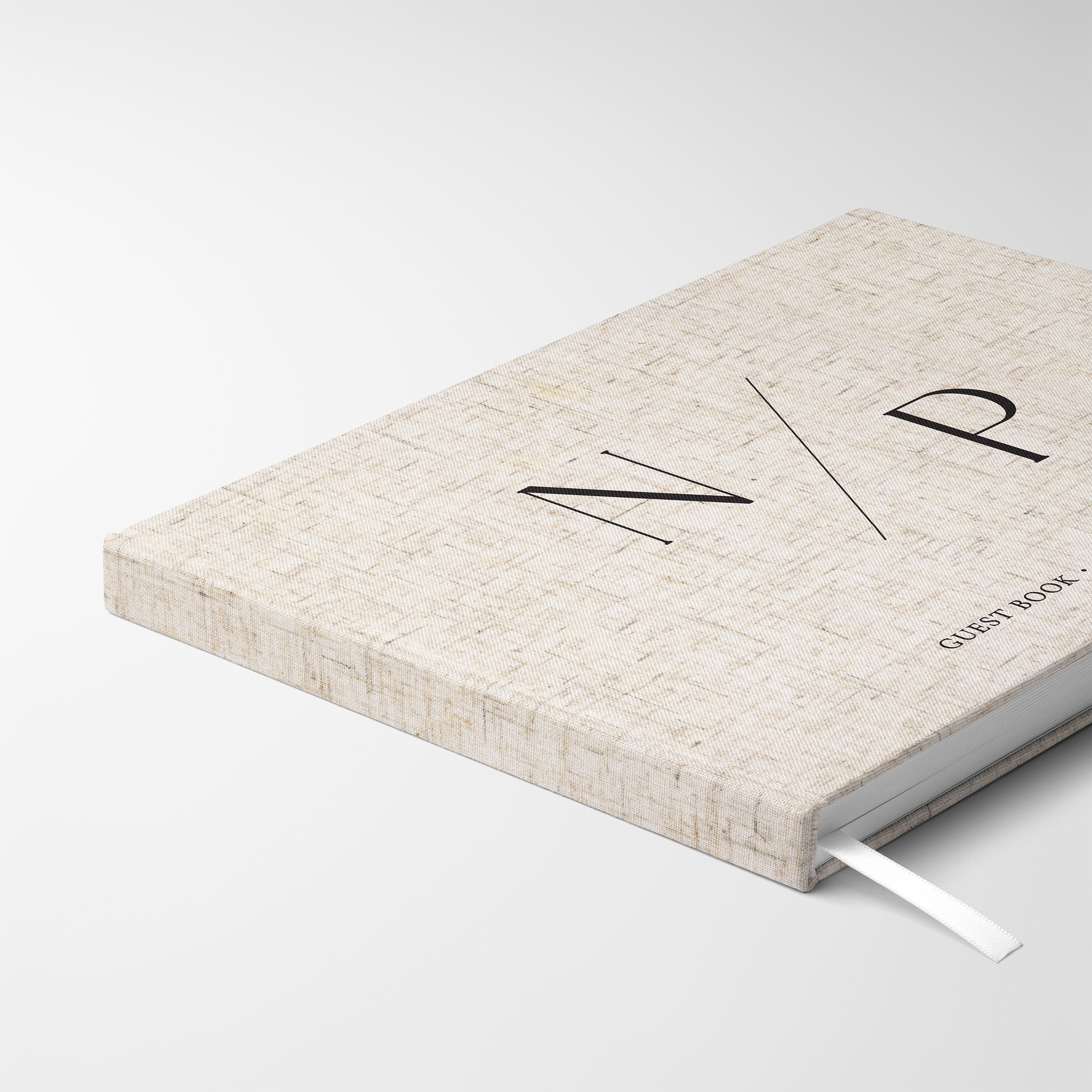 Minimalist Initials | Wedding Guest Book