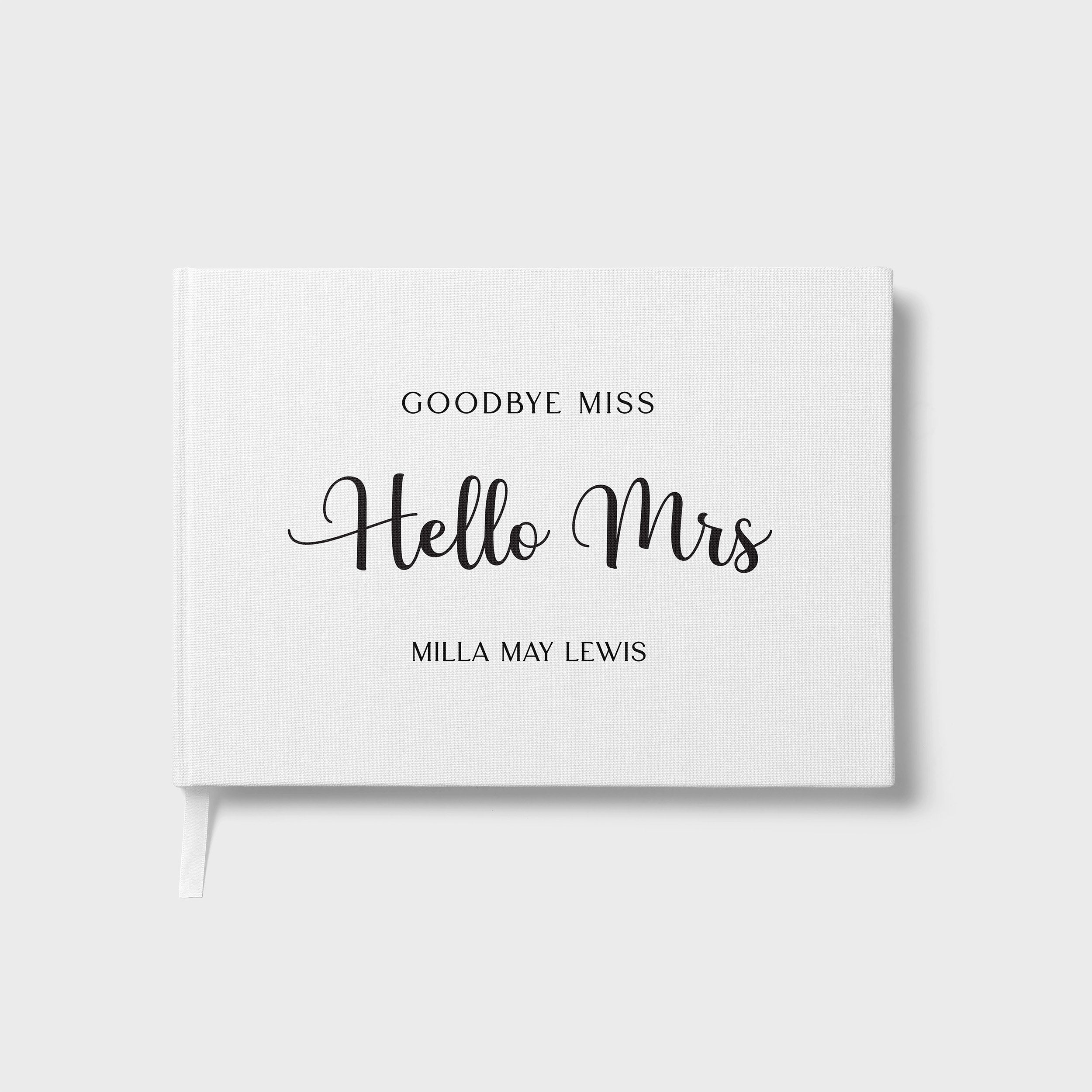 Hello Mrs | Bridal Shower Guest Book
