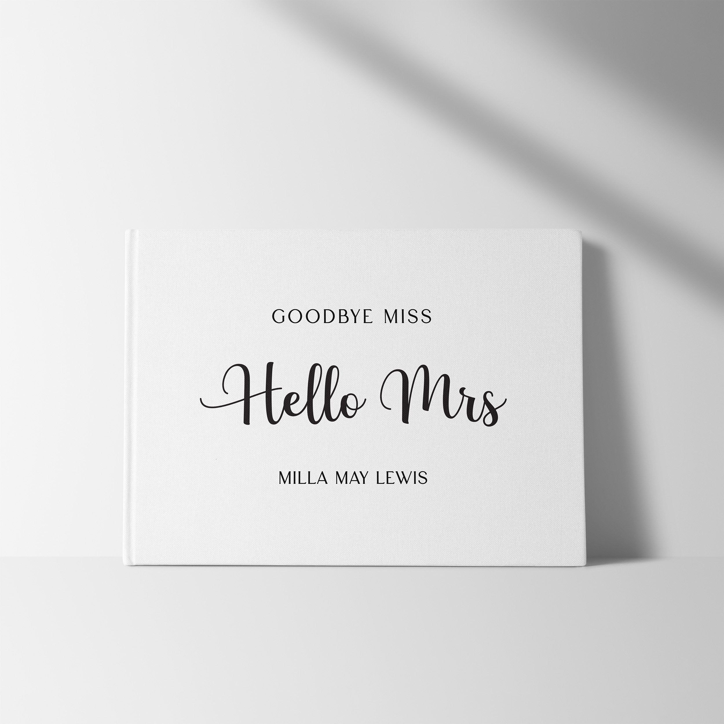 Hello Mrs | Bridal Shower Guest Book