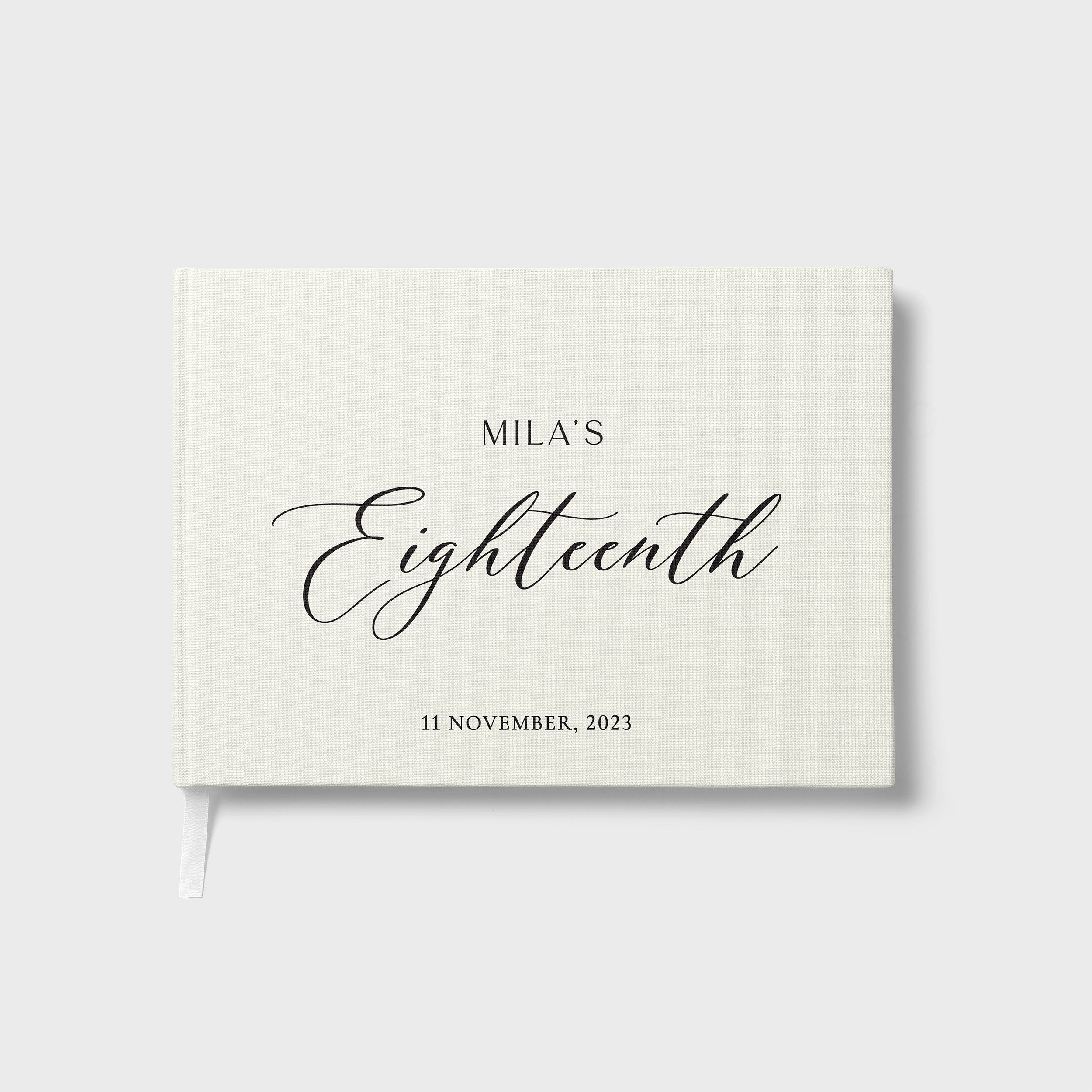 Refined Script | Birthday Guest Book