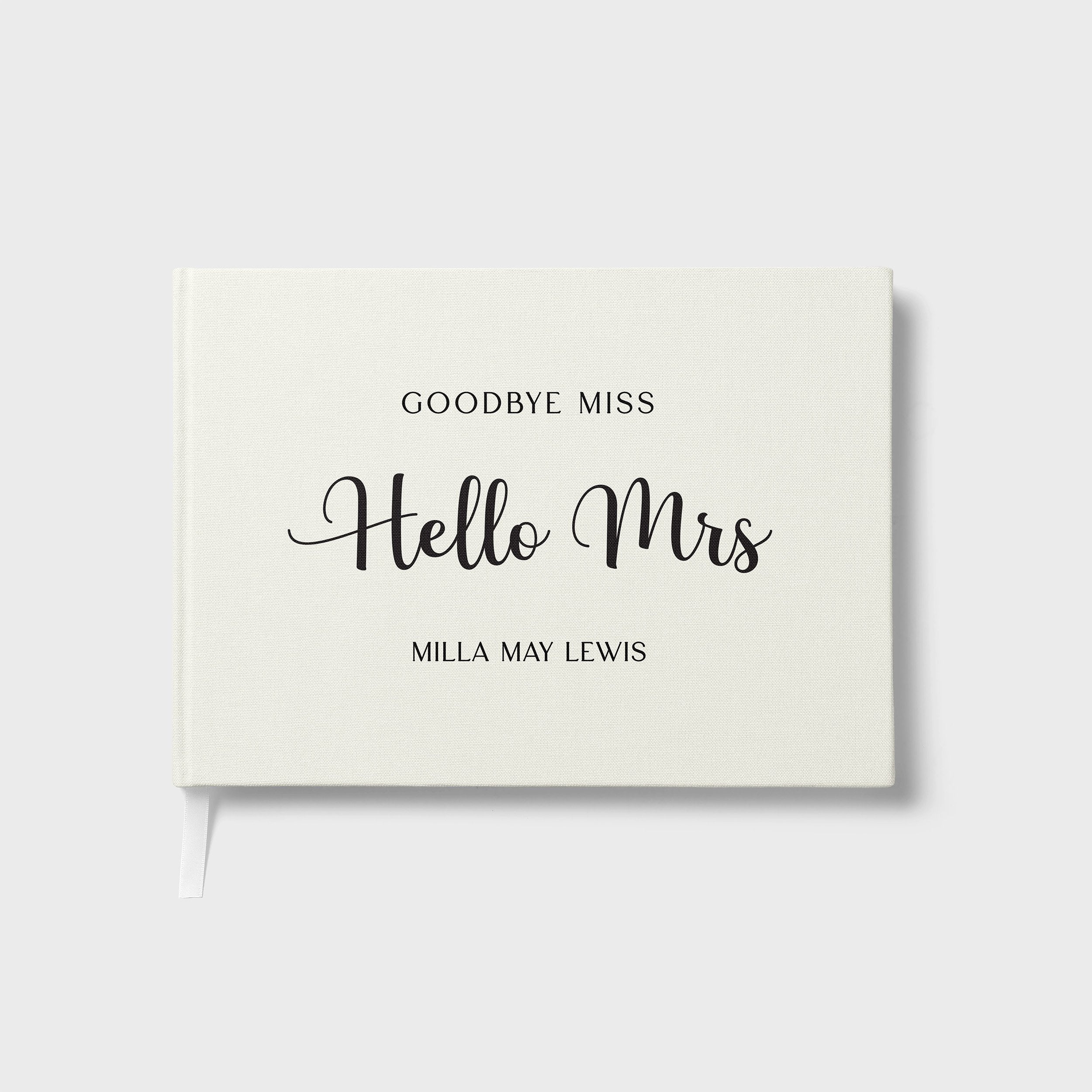 Hello Mrs | Bridal Shower Guest Book