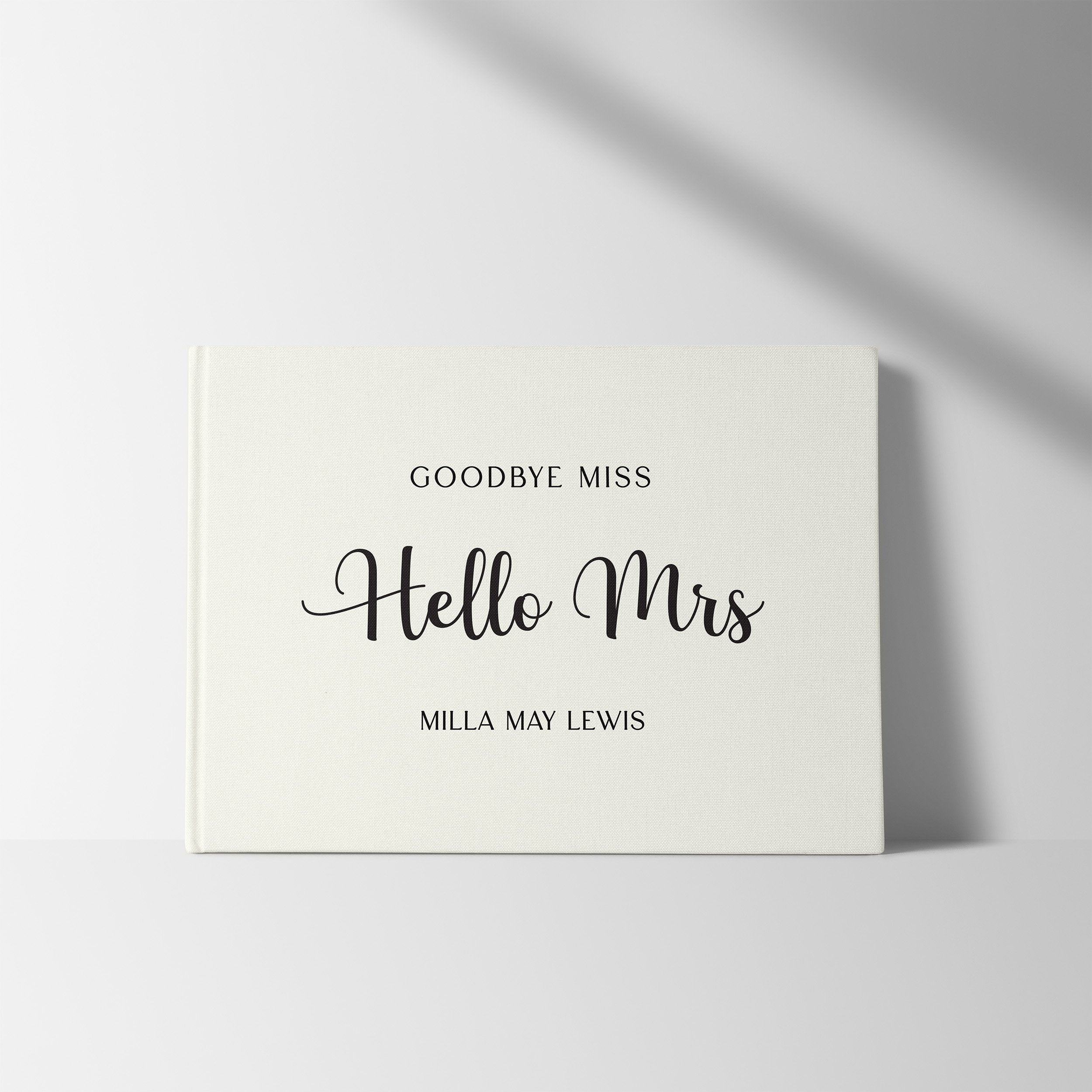 Hello Mrs | Bridal Shower Guest Book