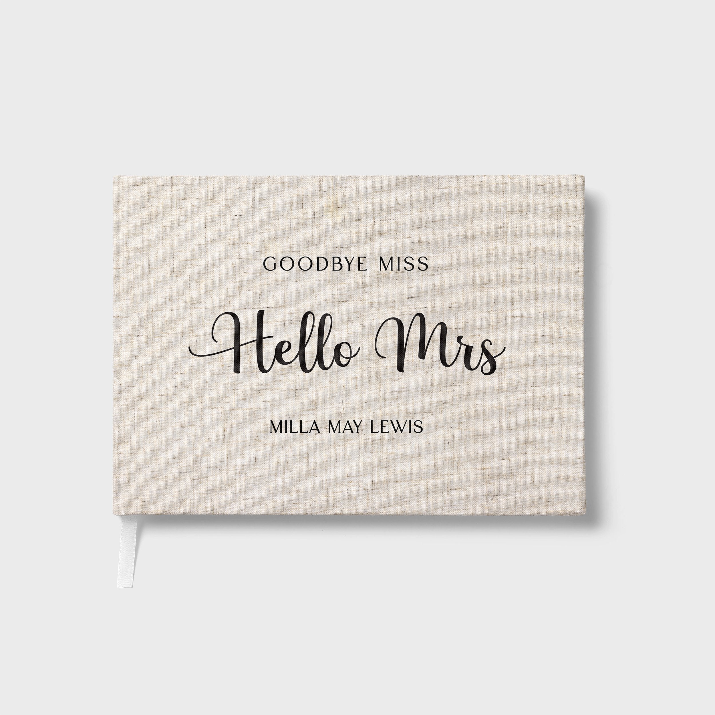 Hello Mrs | Bridal Shower Guest Book