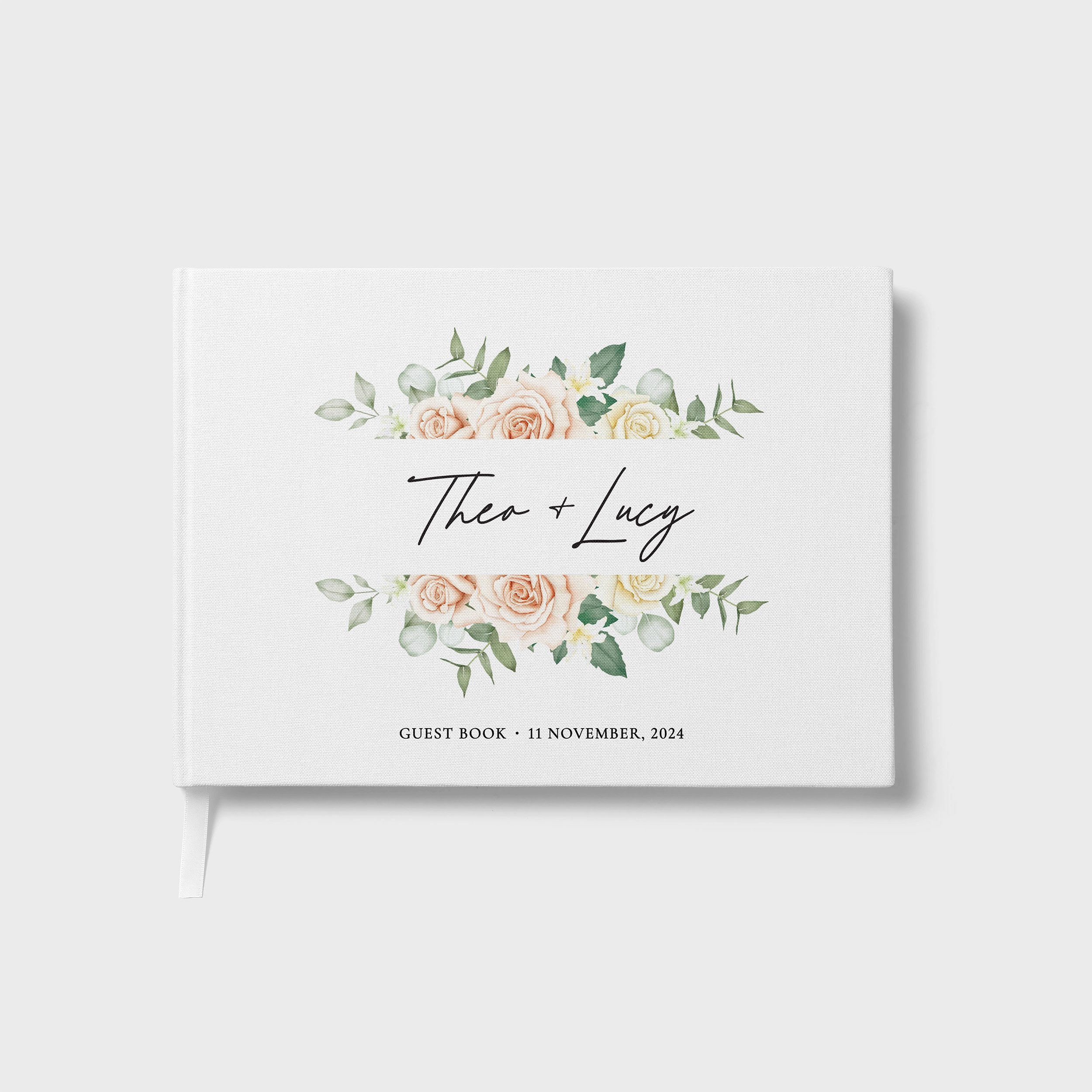 Muted Florals | Wedding Guest Book