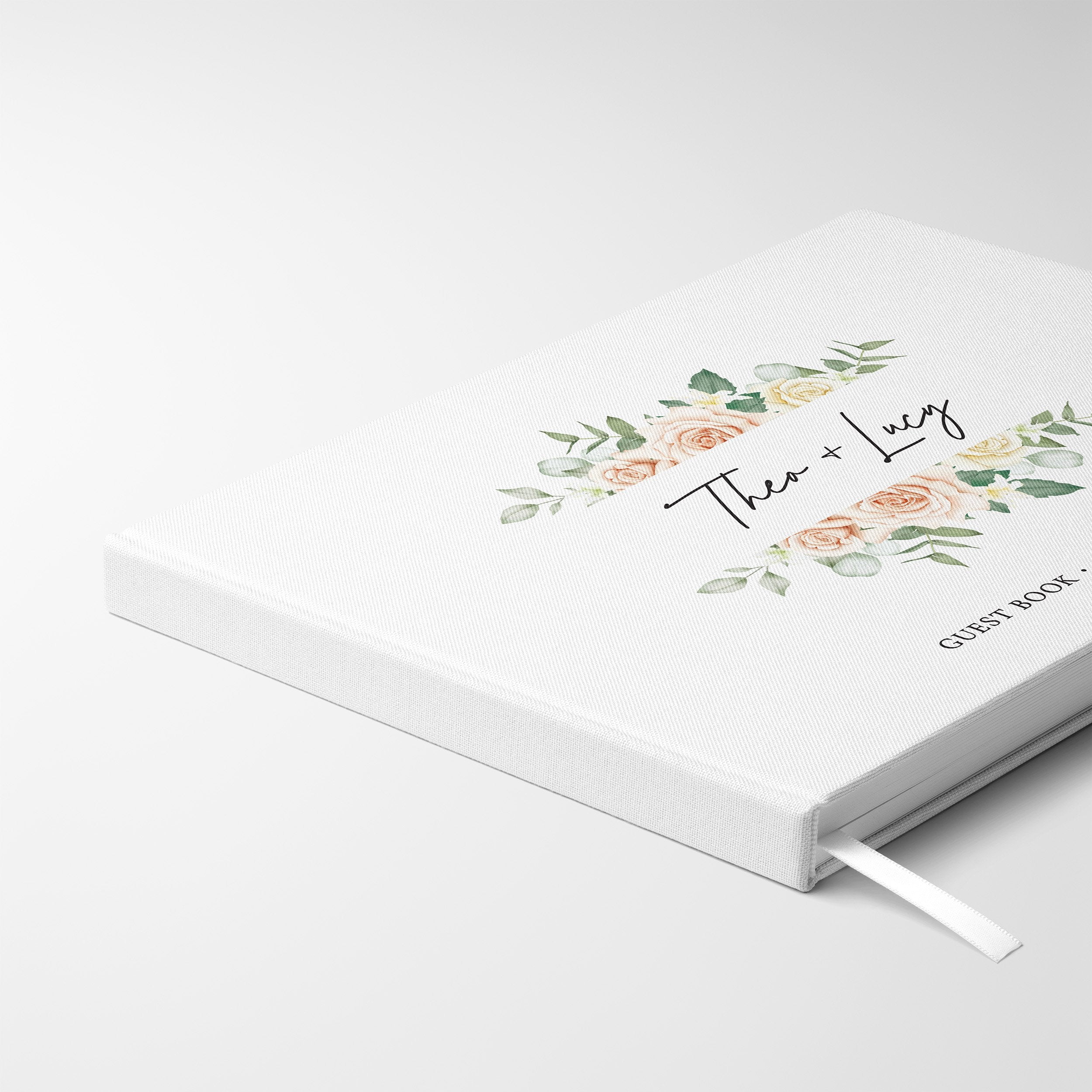 Muted Florals | Wedding Guest Book