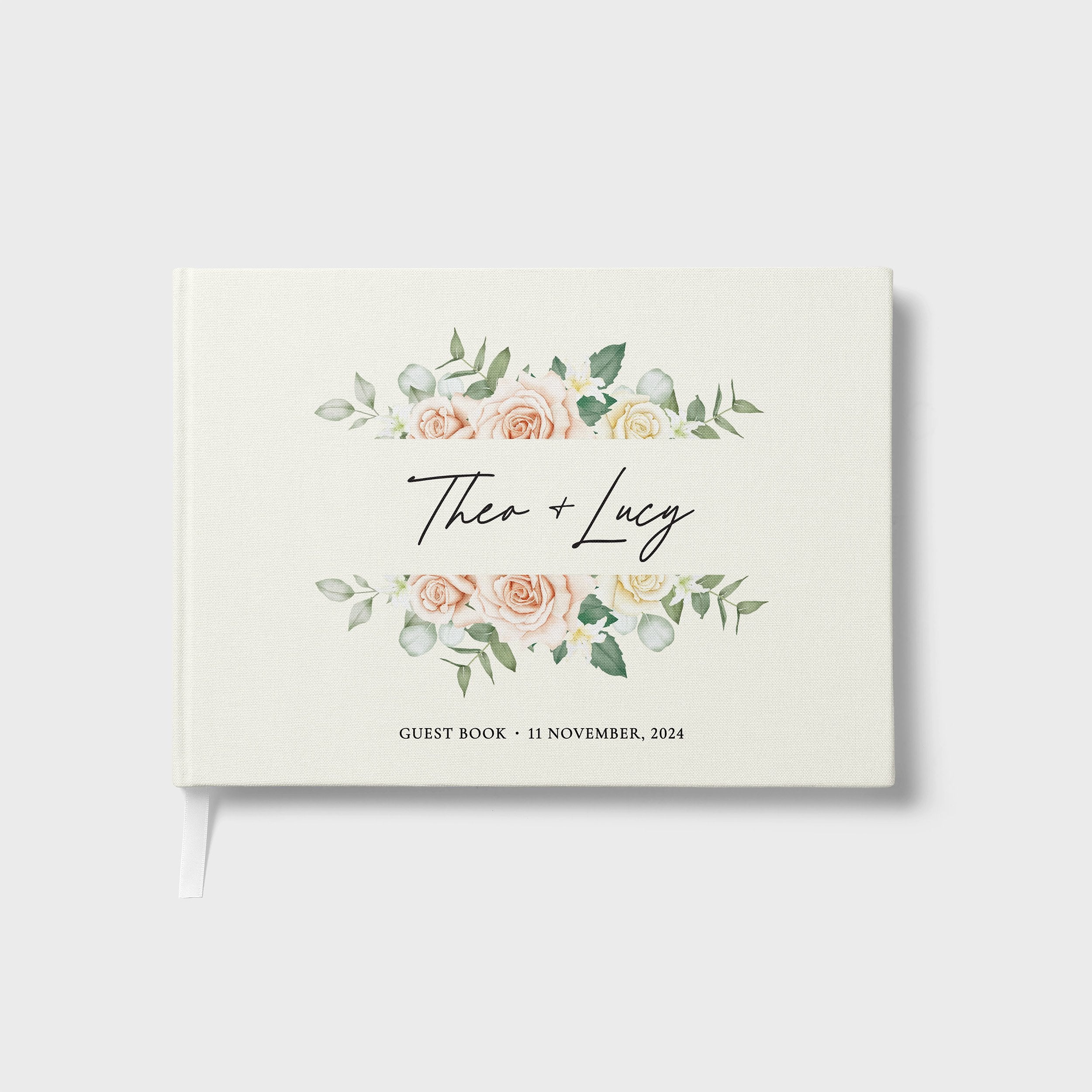 Muted Florals | Wedding Guest Book
