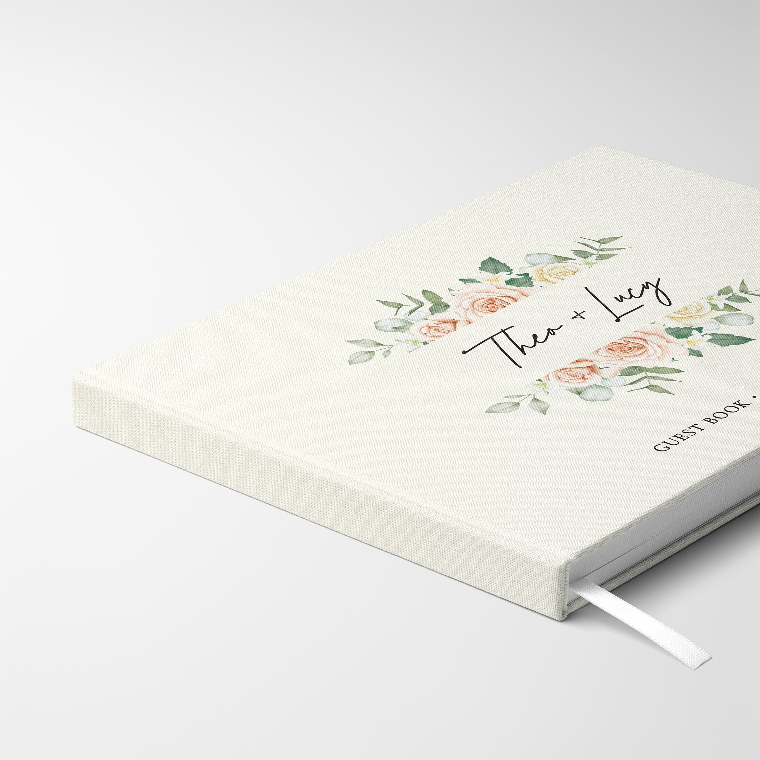 Muted Florals | Wedding Guest Book