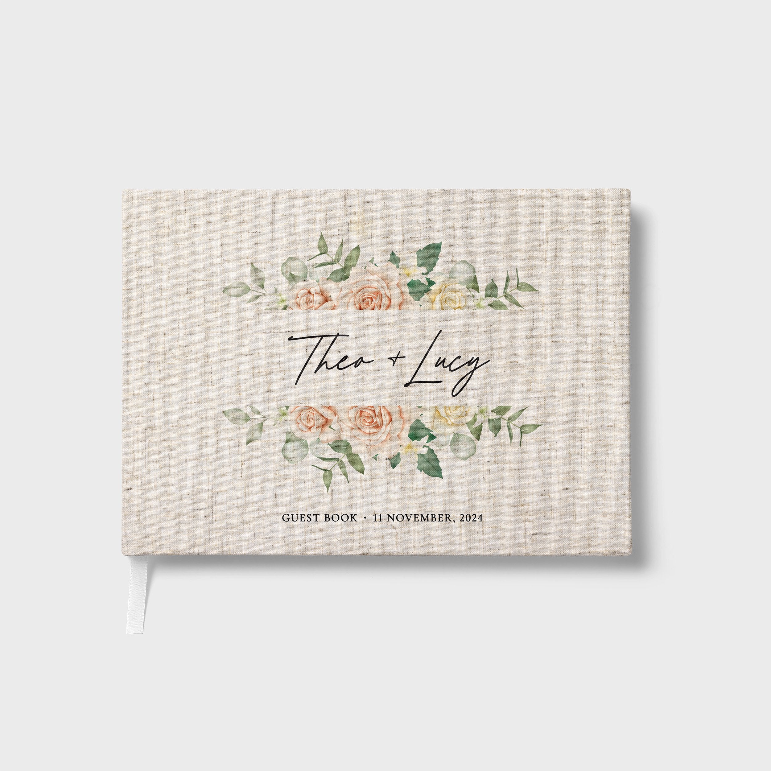 Muted Florals | Wedding Guest Book