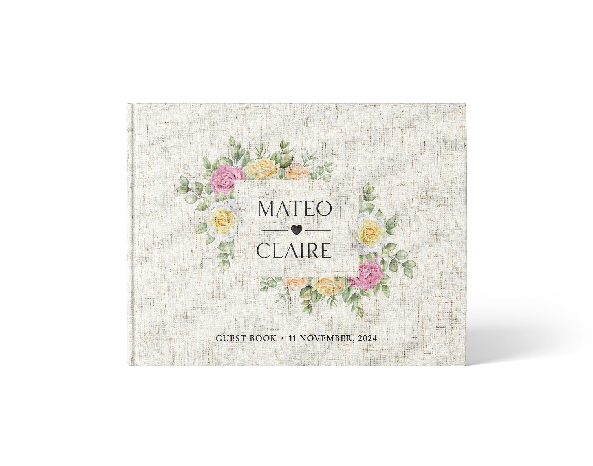 Pastel Floral Frame | Wedding Guest Book