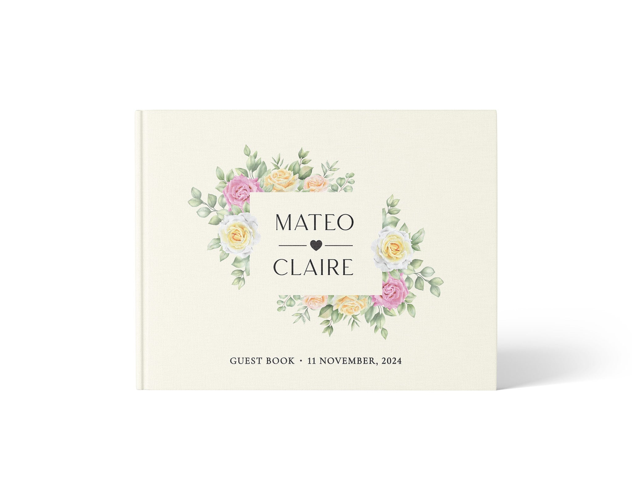 Pastel Floral Frame | Wedding Guest Book