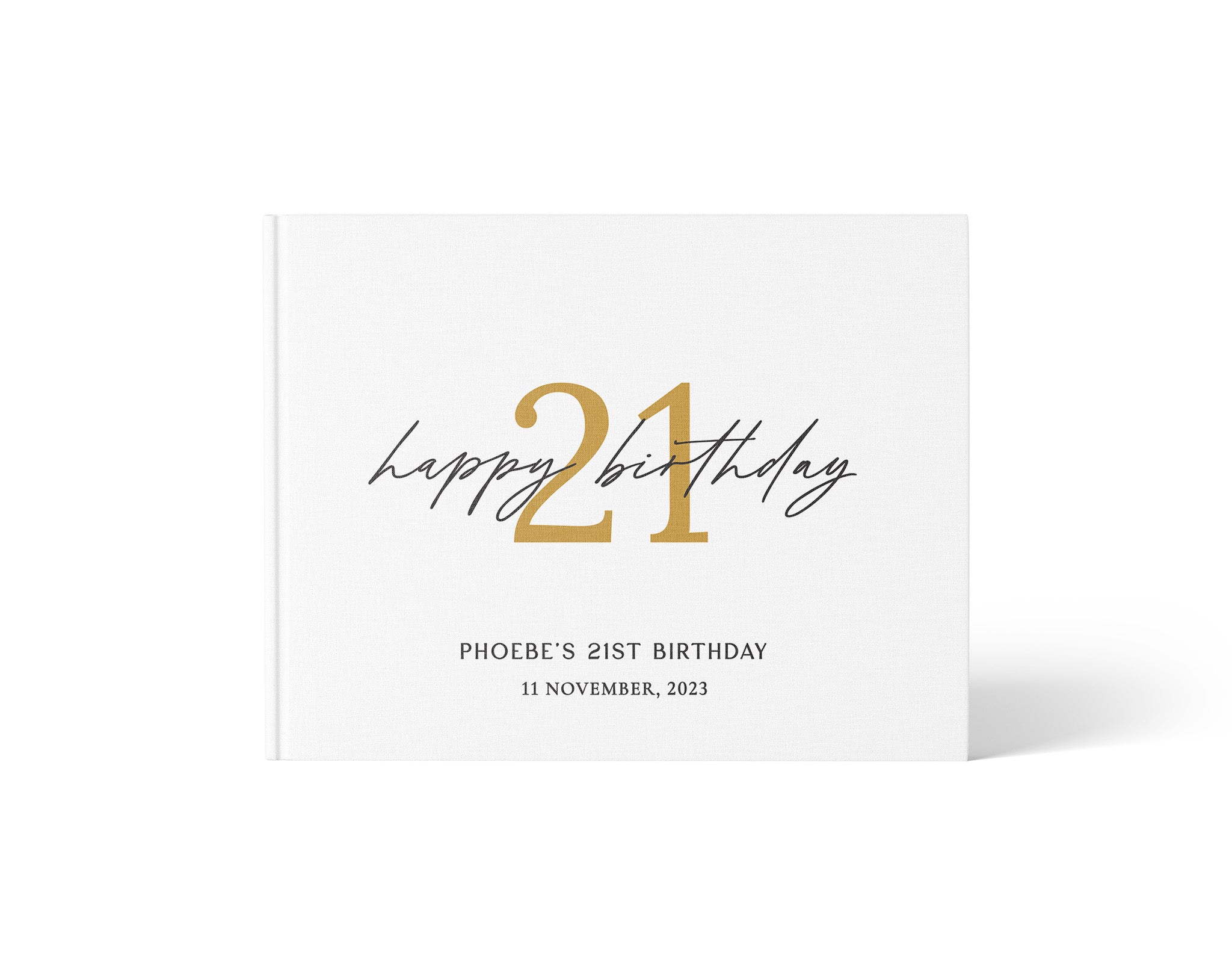 Golden Milestone | Birthday Guest Book