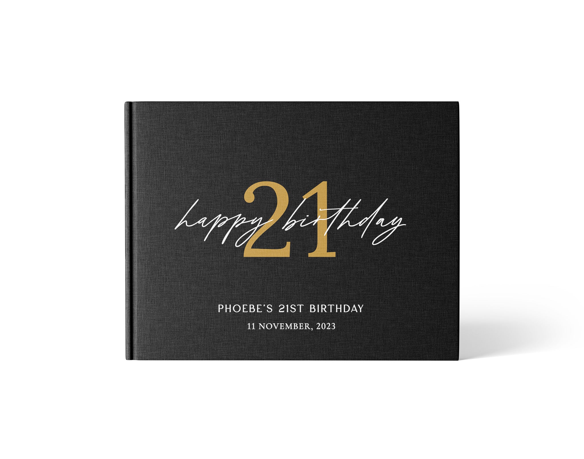 Golden Milestone | Birthday Guest Book