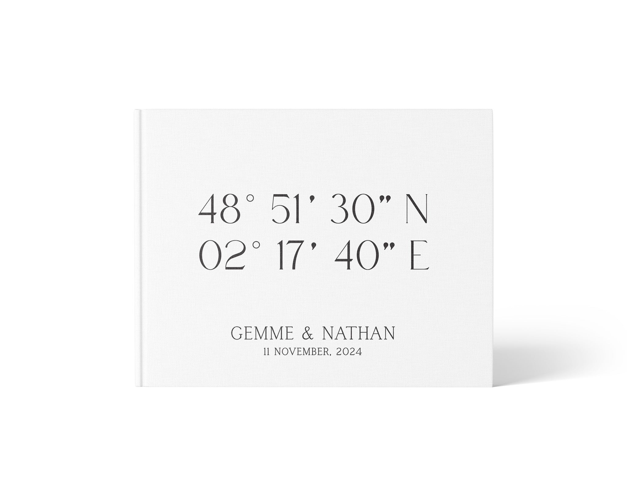 Coordinates | Wedding Guest Book