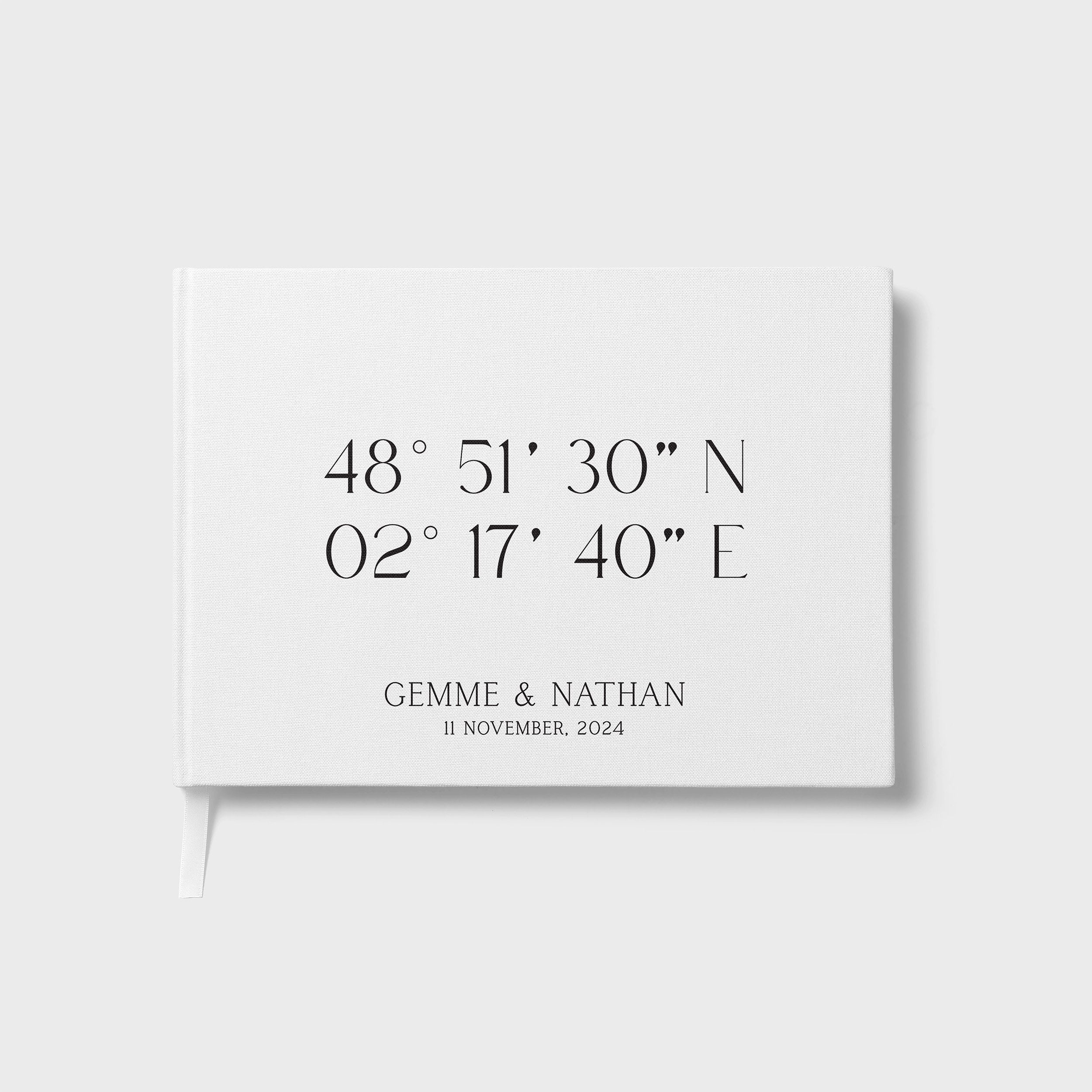 Coordinates | Wedding Guest Book