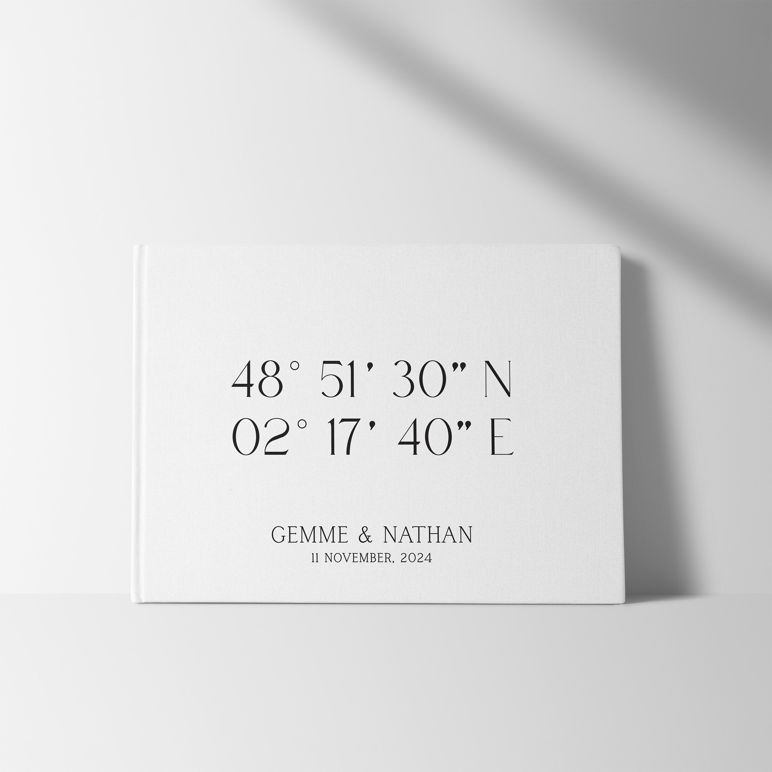 Coordinates | Wedding Guest Book