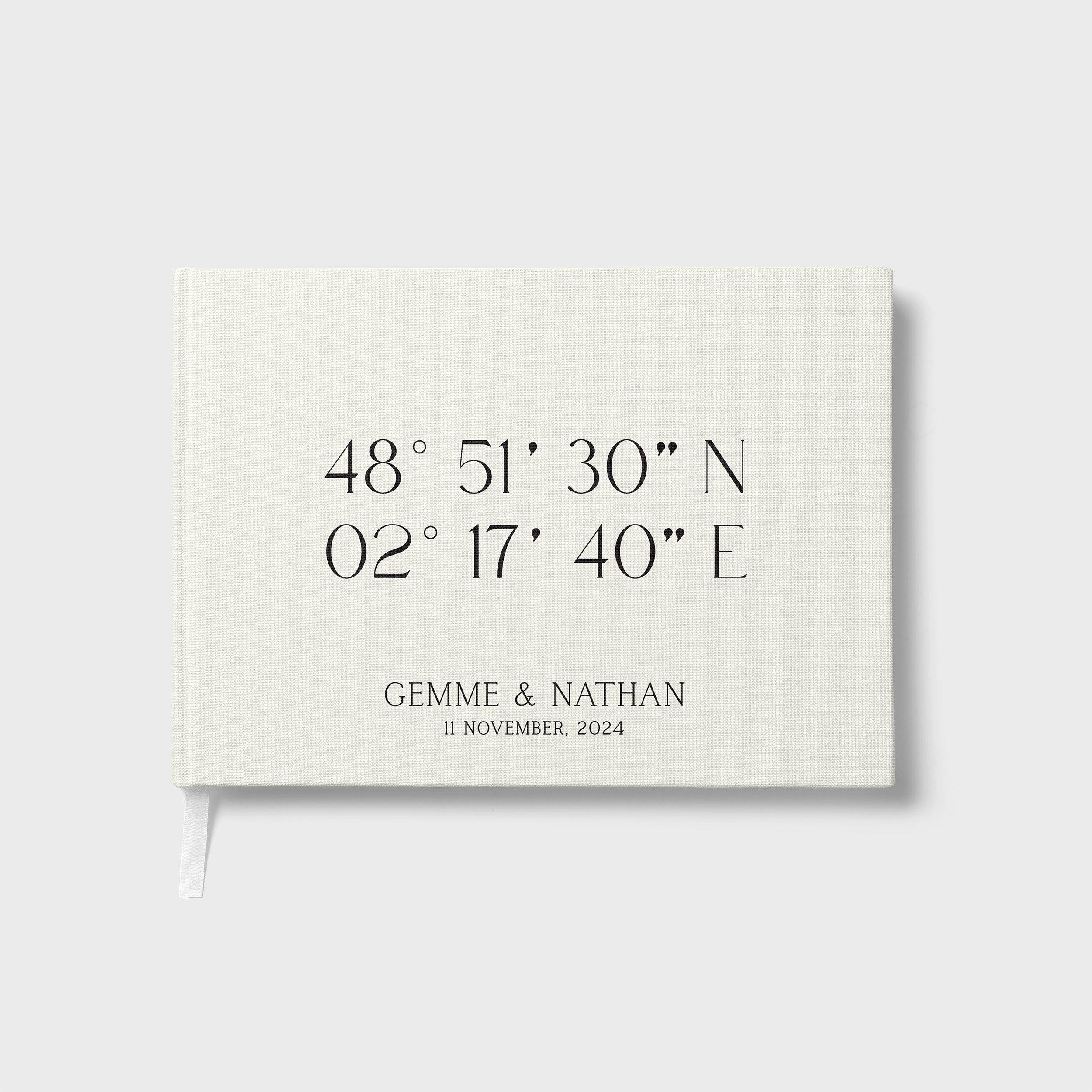 Coordinates | Wedding Guest Book