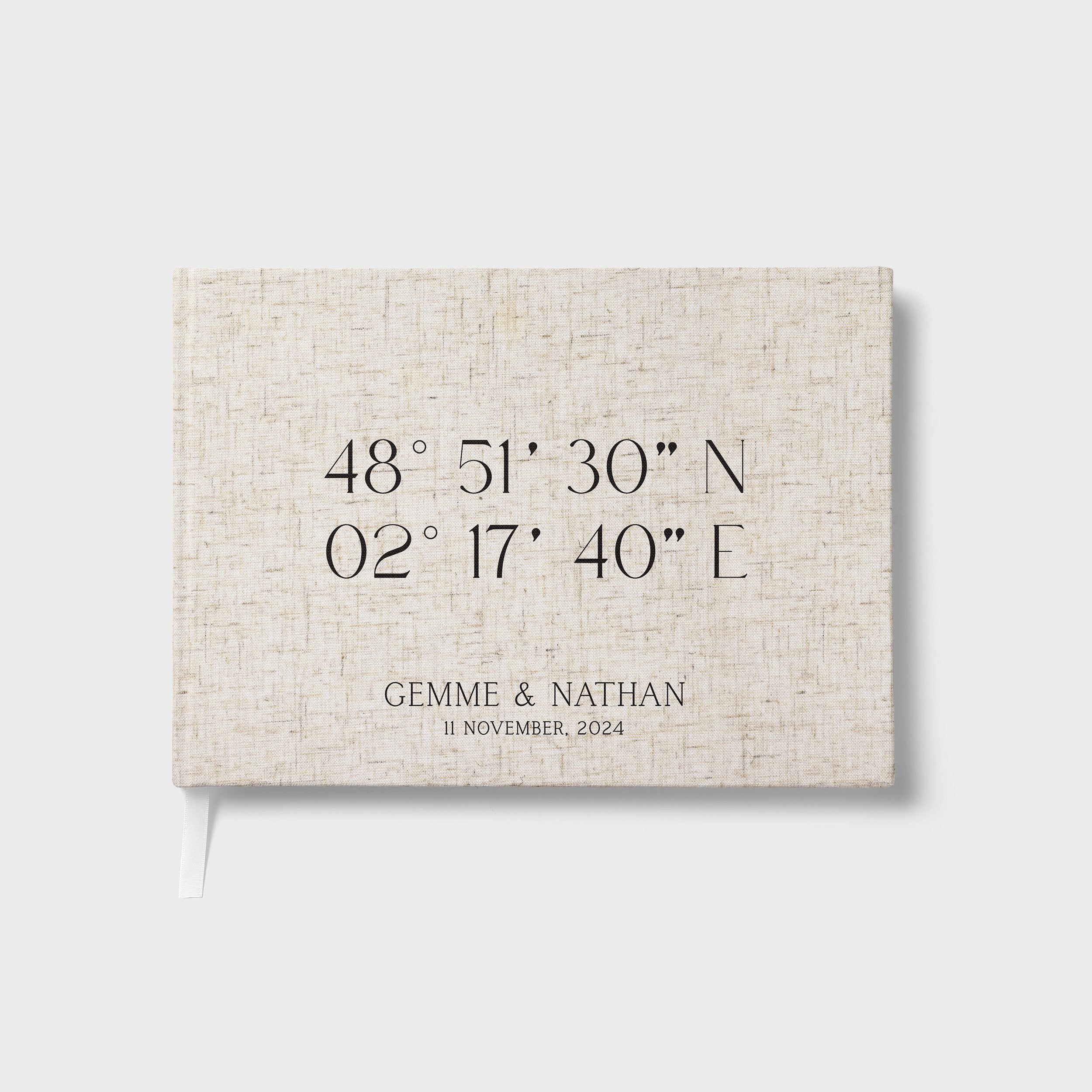 Coordinates | Wedding Guest Book