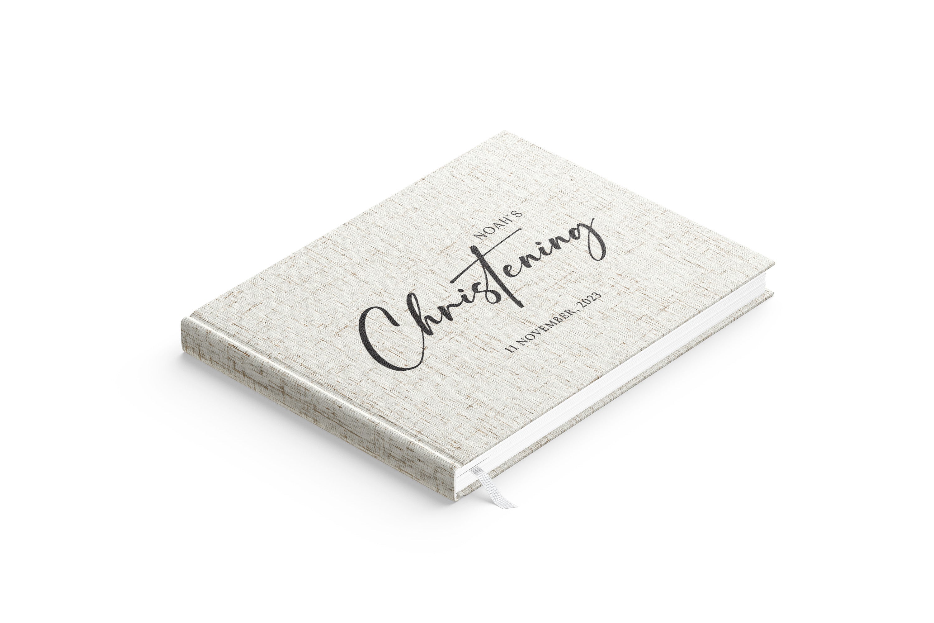 Modern Script | Baptism Guest Book